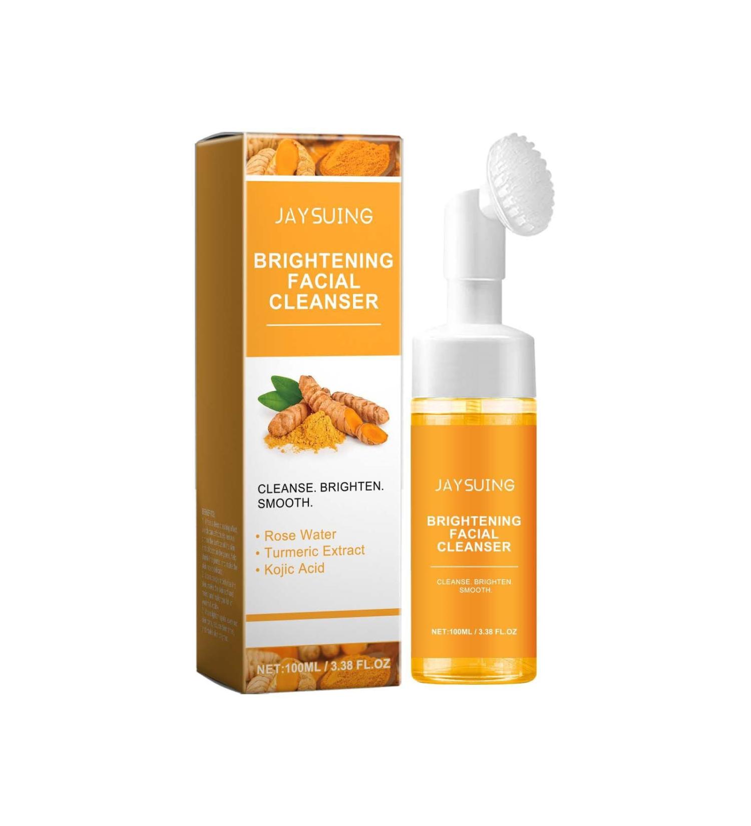 Organic Turmeric Facial Cleanser | Best Foaming Face Wash for All Skin Types - Gentle & Effective - Buy Online on GoSupps.com