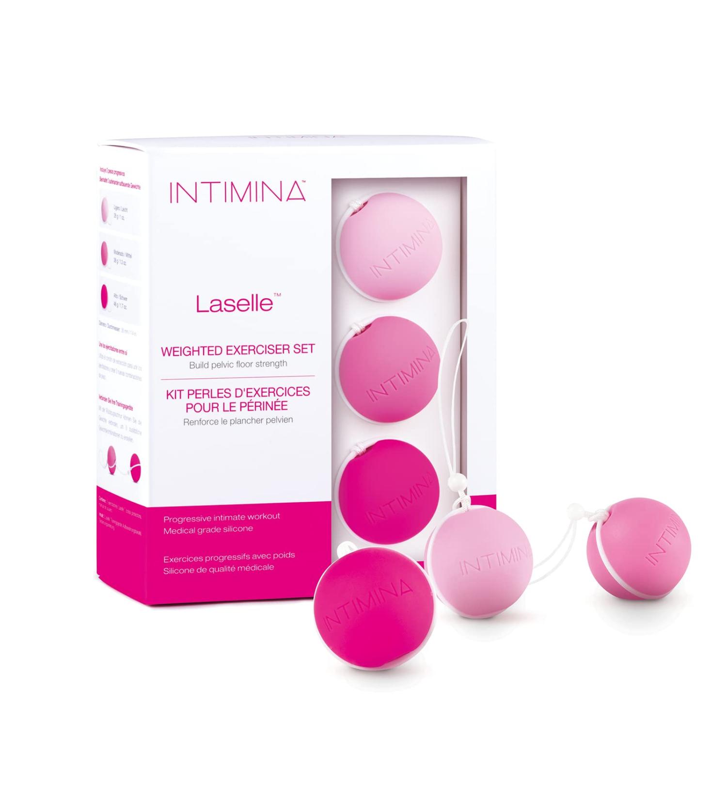 INTIMINA Laselle Weighted Exerciser Set | Women's Pelvic Floor Weights (28g 38g 48g) – Boost Strength & Comfort - Buy Online on GoSupps.com