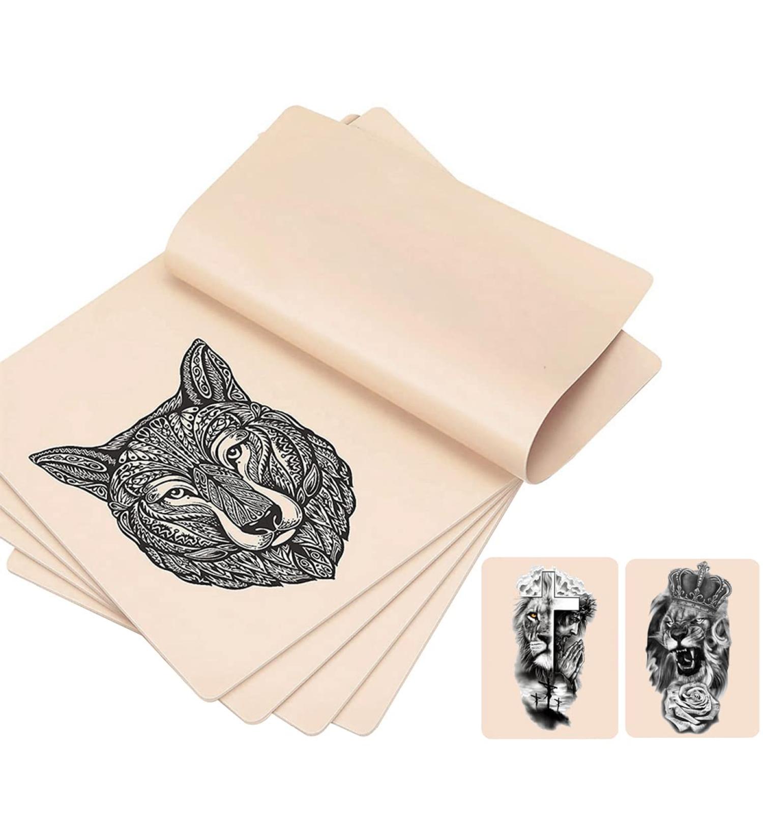 CICITOYWO 5 Pcs Tattoo Practice Skin Kit - Double Sided 8x6in Fake Skin for Microblading and Tattooing - Ideal for Beginners and Experienced Artists - Buy Online on GoSupps.com