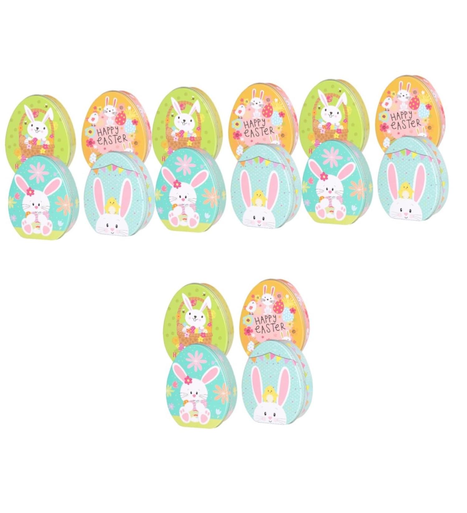 NUOBESTY 16 Pcs Easter Egg Candy Box Container Easter Eggs Empty Treat Boxes Party Favors Snack Child 11xc9cmx4pcs Assorted Colorx4pcs - Buy Online on GoSupps.com