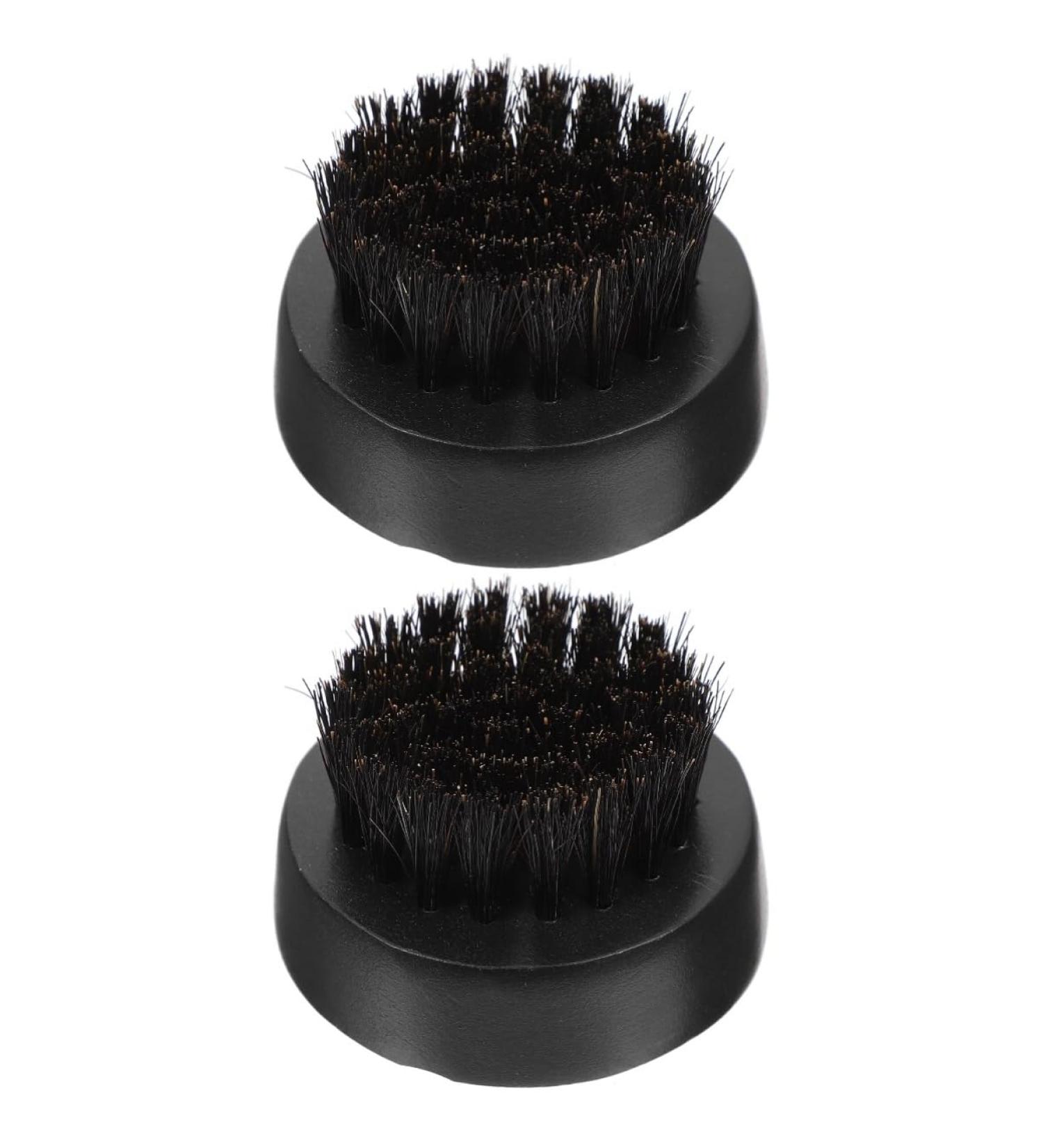 Frcolor 2-Pack Hairbrush with Natural Wild Boar Bristles | Wooden Round Beard Brush for Men | Smooth Hair & Beard Care - Buy Online on GoSupps.com