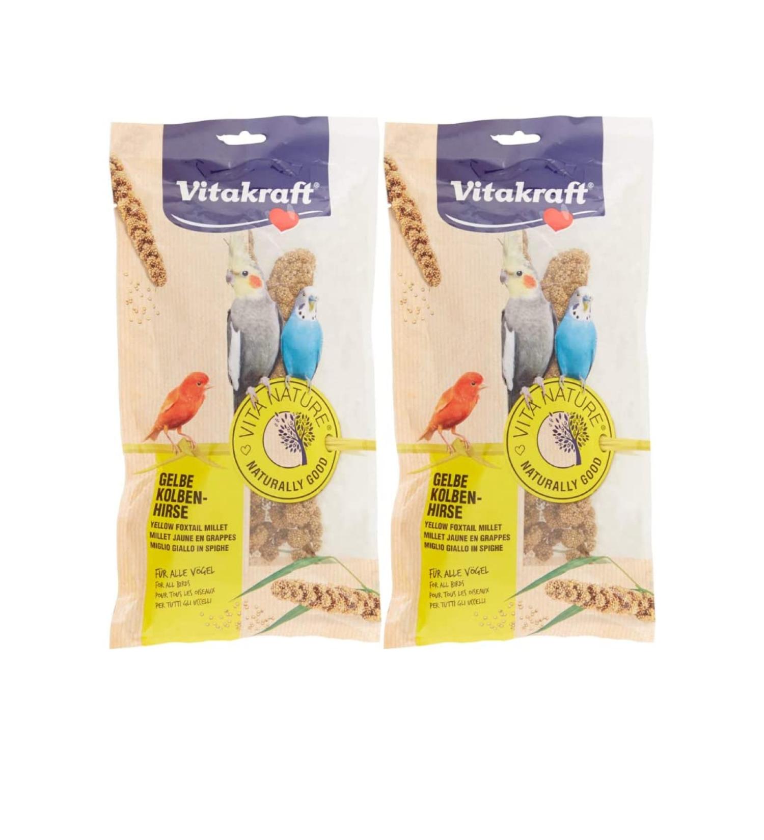 2 x 100g Packs Vitakraft Millet Spray For Birds - Buy Online on GoSupps.com
