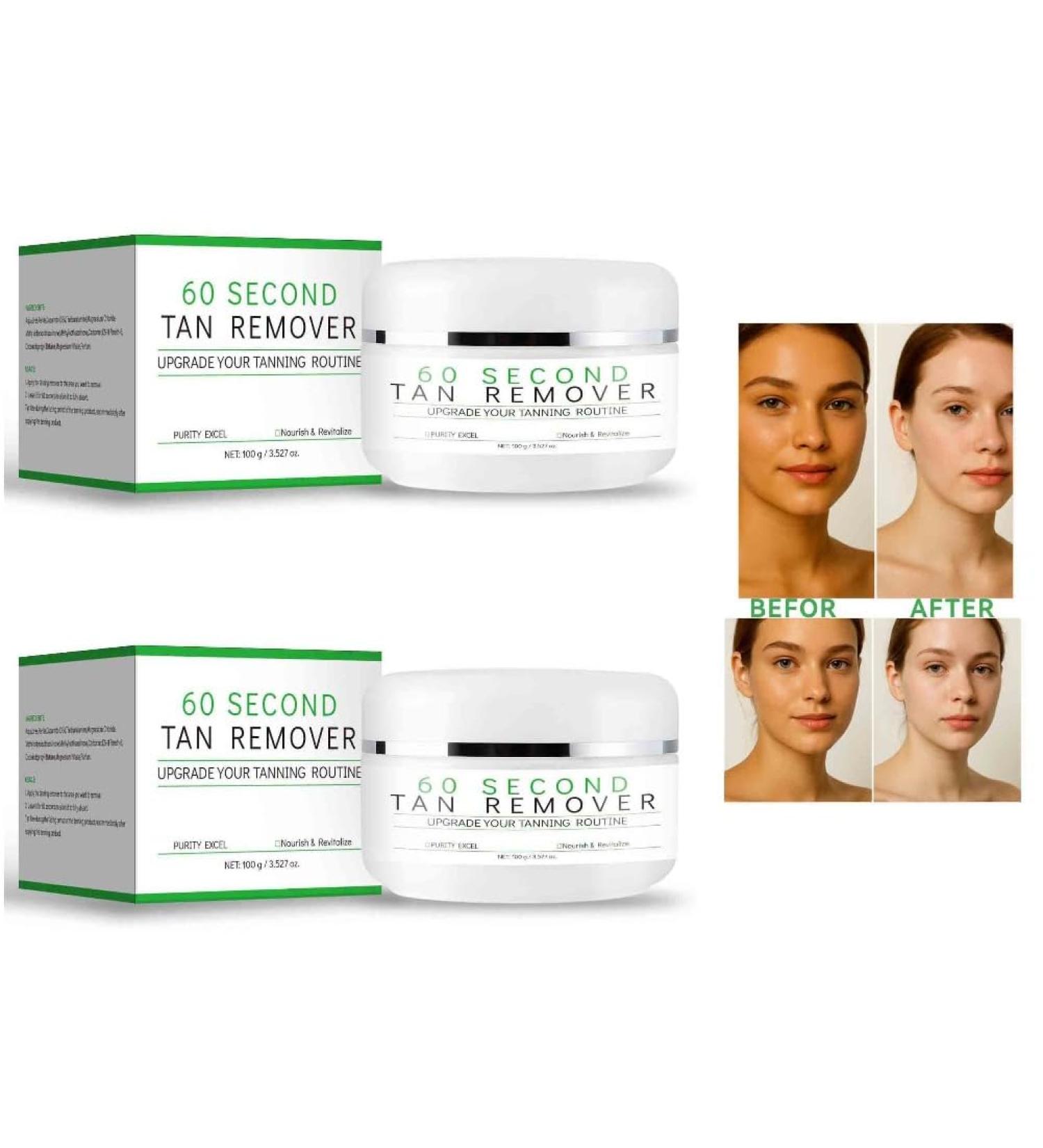 2PCS Tan Remover Self 60 Second Tan Remover Gentle Self Tan Eraser Exfoliating Tan Eraser Body Scrub Fast Erase Patches & Prep for Flawless Tan - Buy Online on GoSupps.com
