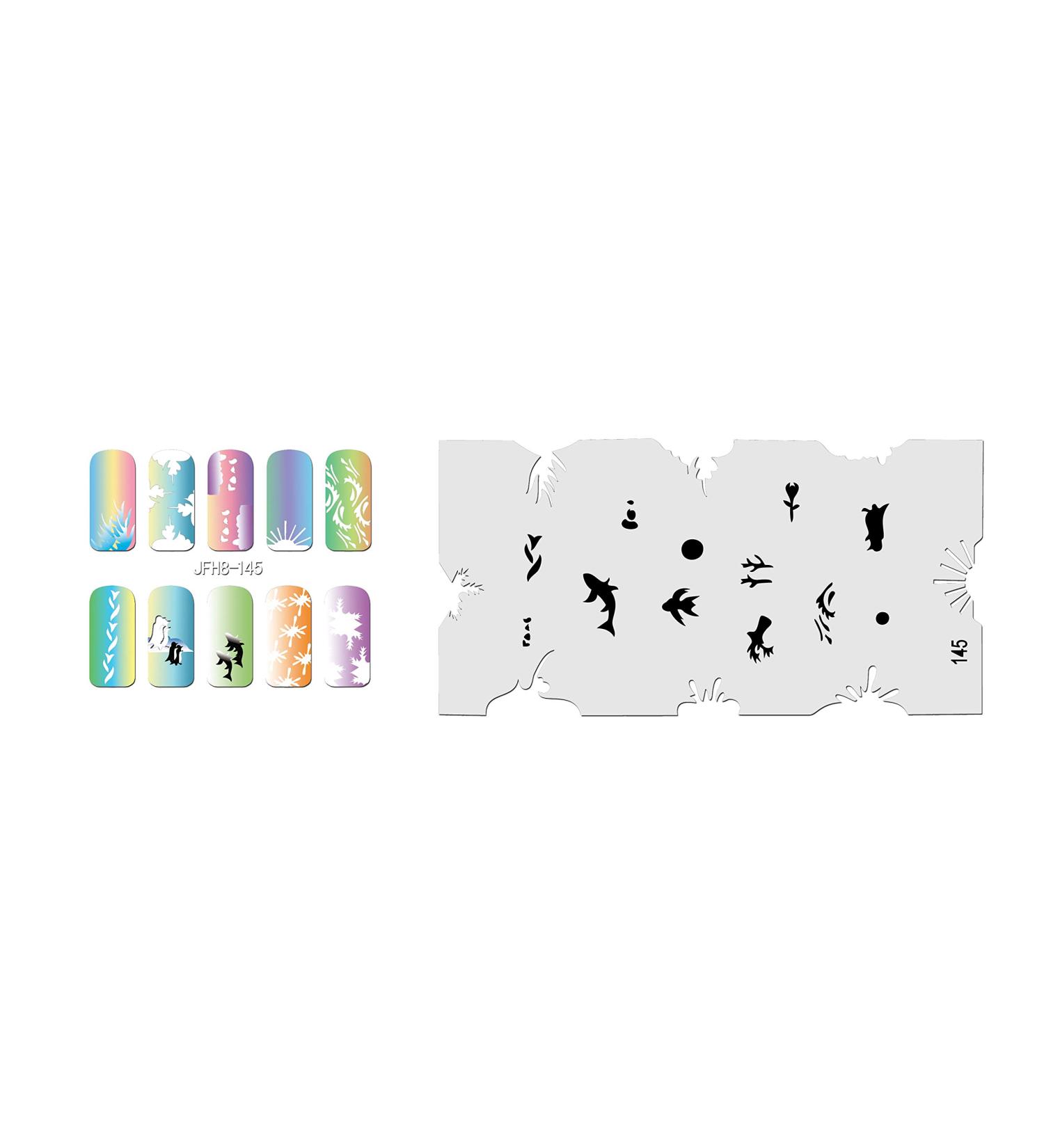 Fingernail stencil (airbrush nail art) Fengda JFH08-145
