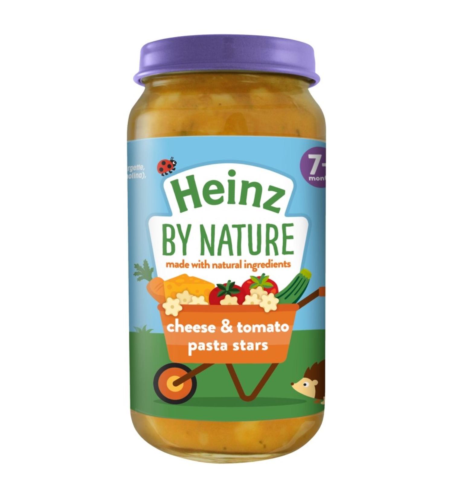 Heinz 7+ months By Nature Cheese and Tomato Pasta Stars 200g 1 Unit