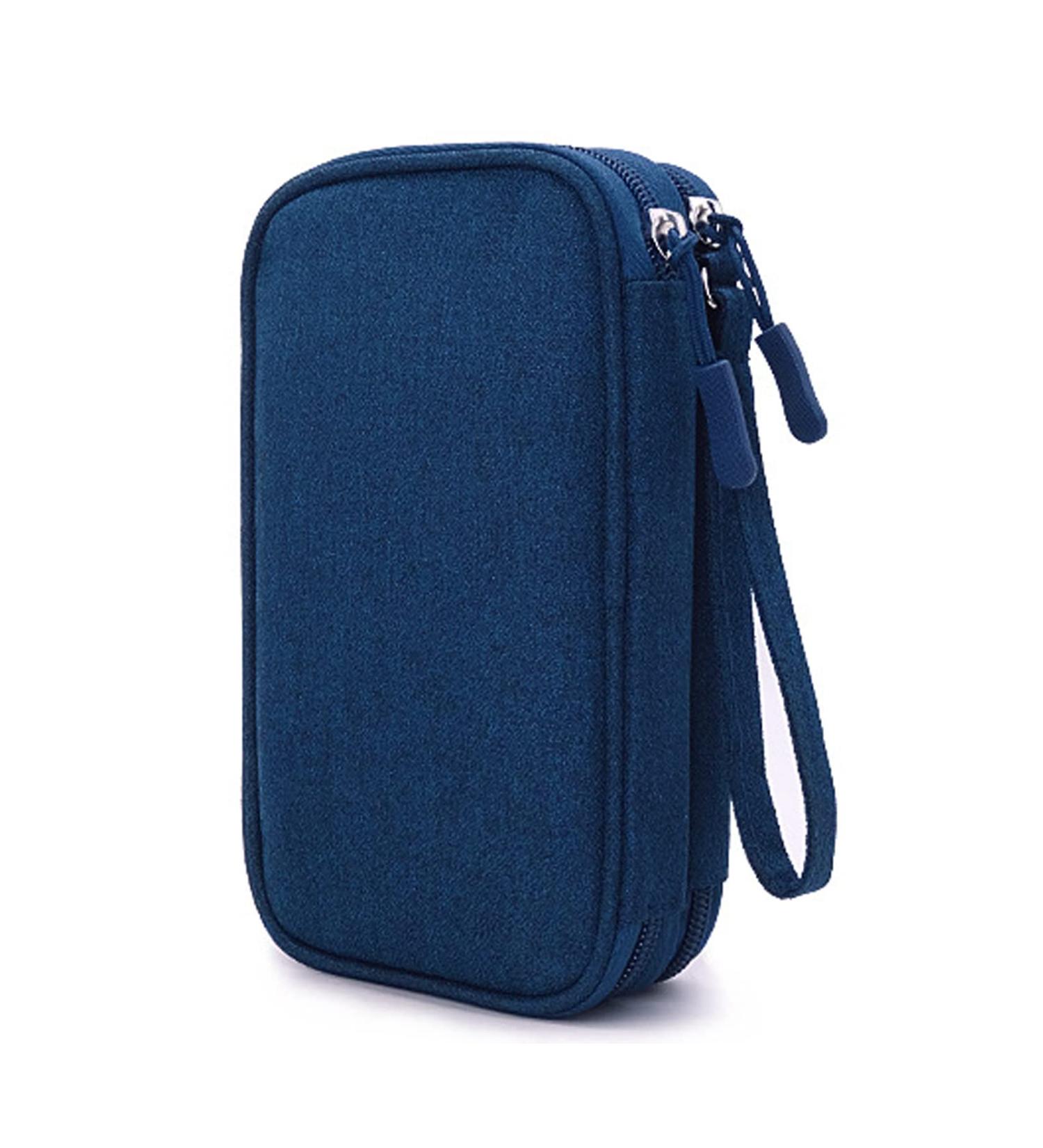 Diabetes Supply Organizer Travel Bag - Insulin Pens, Glucose Meter, Test Strips, Lancets, Medication - Blue - Buy Online on GoSupps.com