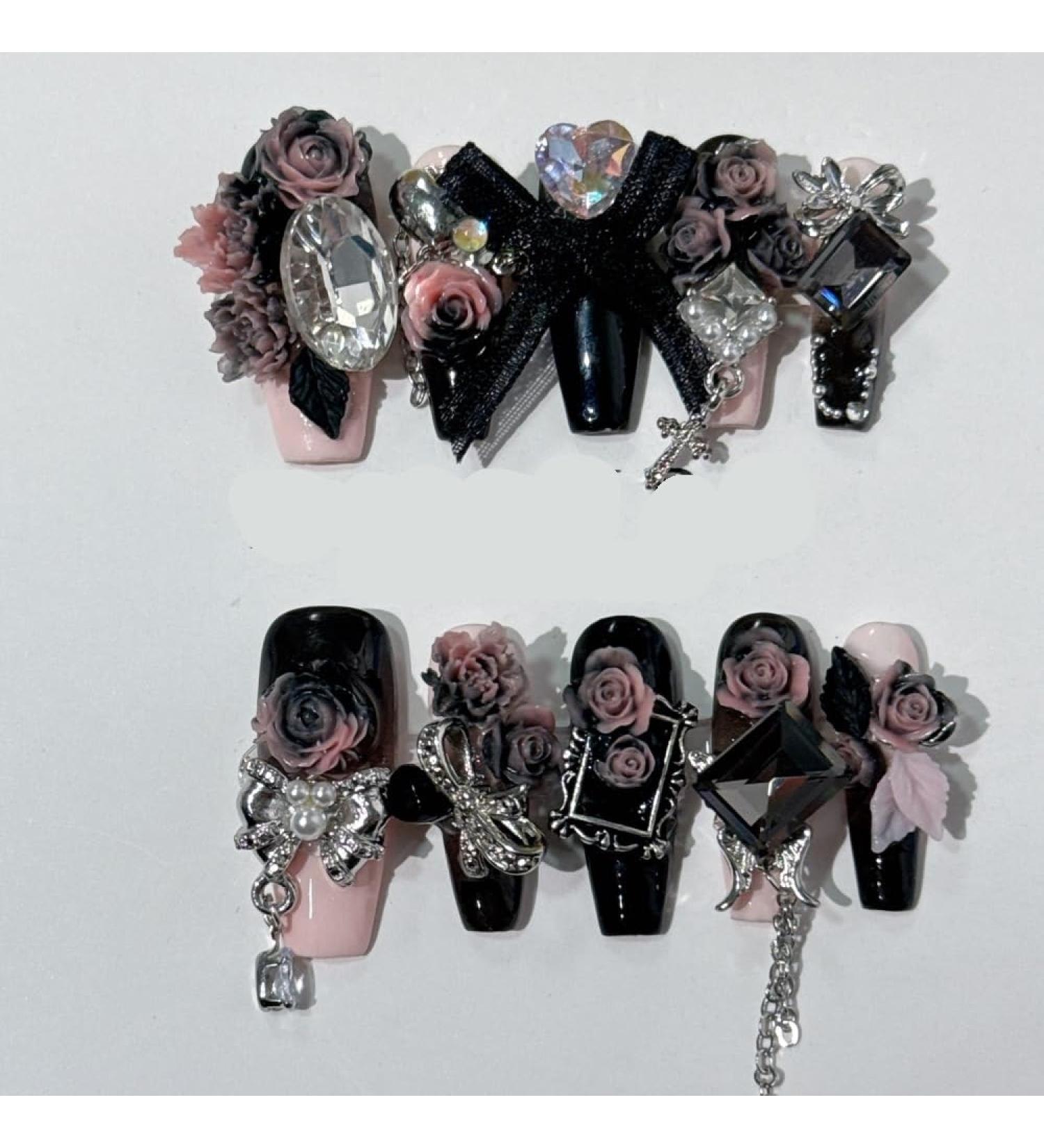 Heavy Industry New Year Lucky Butterfly Handmade Wearing Nail Wearing and Nail Beauty False Nails(Size:XS) - Buy Online on GoSupps.com