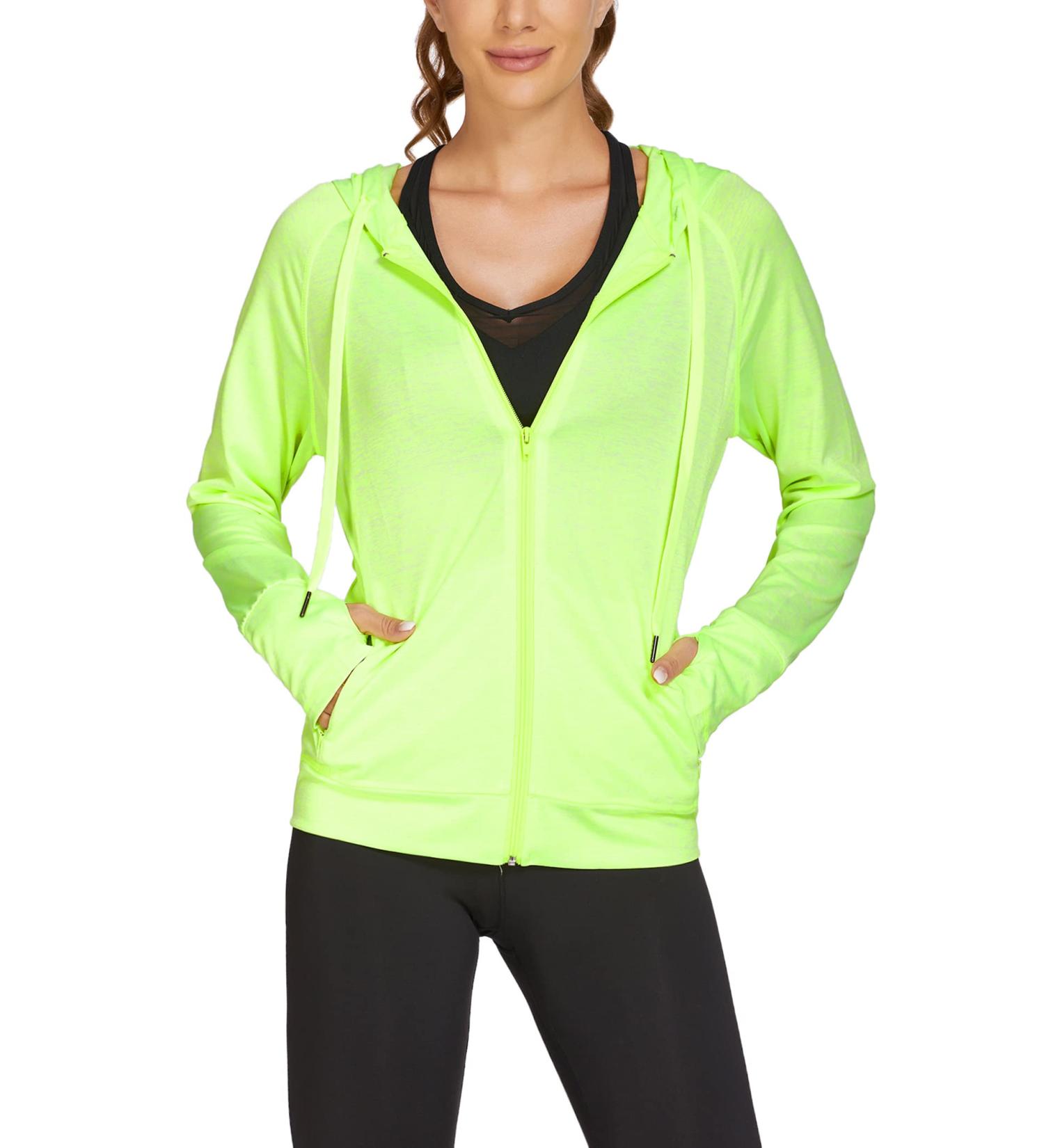 ELESOL Women's Athletic Hoodie | Full Zip Workout Jacket with Pockets - Buy Online on GoSupps.com