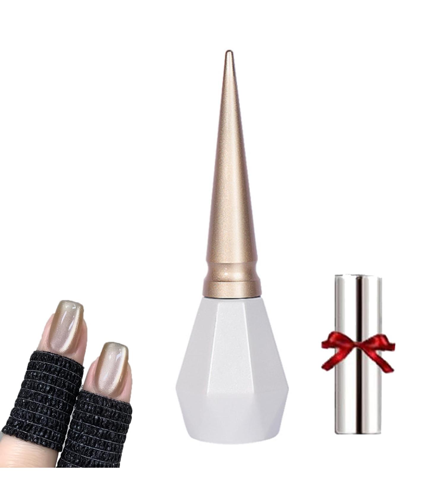 Rolita Gel Polish Rolita Nail Polish Cat Eye Gel Nail Polish Nude Ice-Clear Jade Gel Glitter Crystal Gel Nail Polish with Magnet Crystal Cat Eye Gel Polish Silver (Y-34) - Buy Online on GoSupps.com