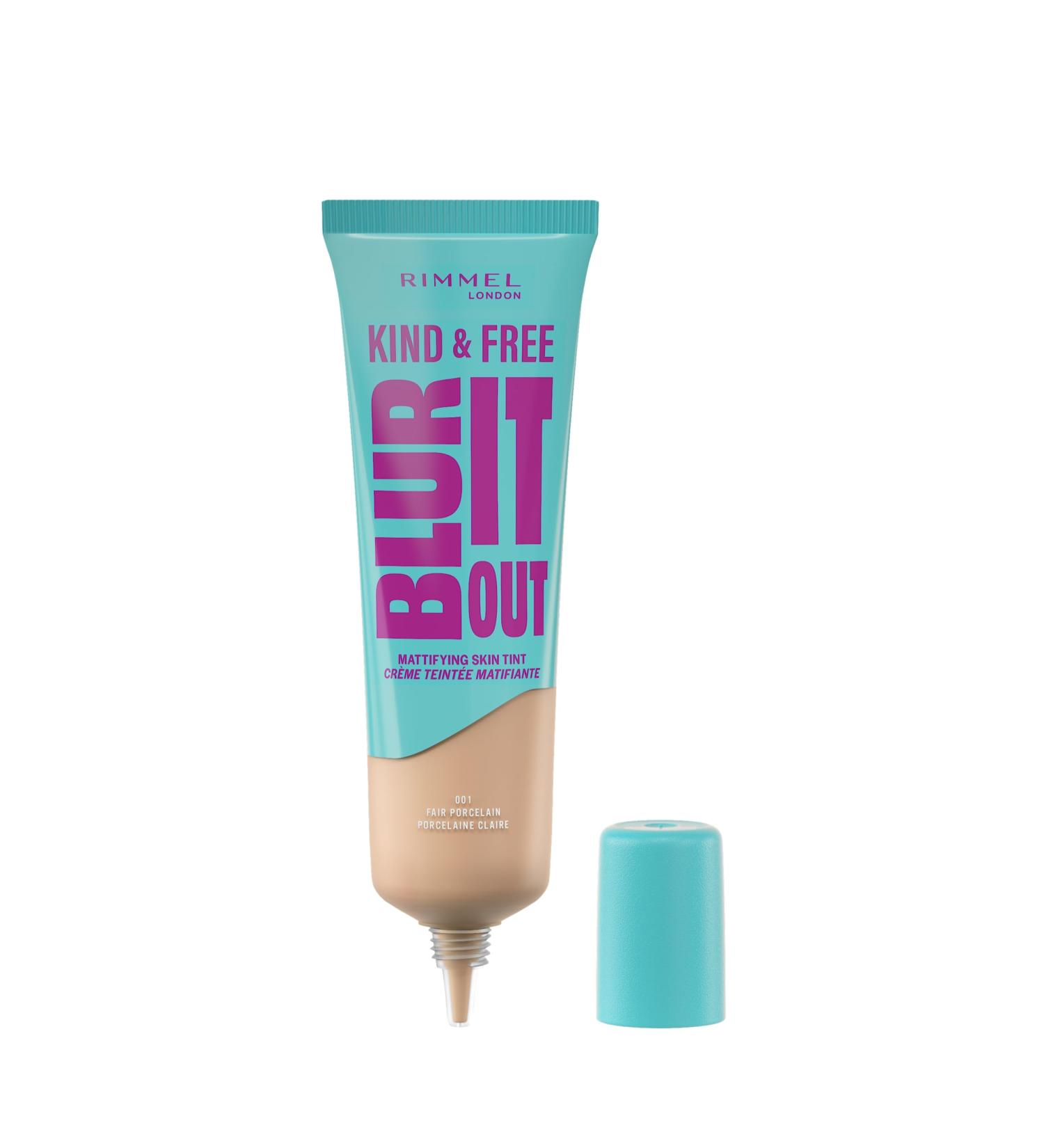  Rimmel Rimmel London Kind & Free BLUR IT OUT 001 Fair Porcelain all-day shine control light matte finish makeup 30 ml - Buy Online on GoSupps.com