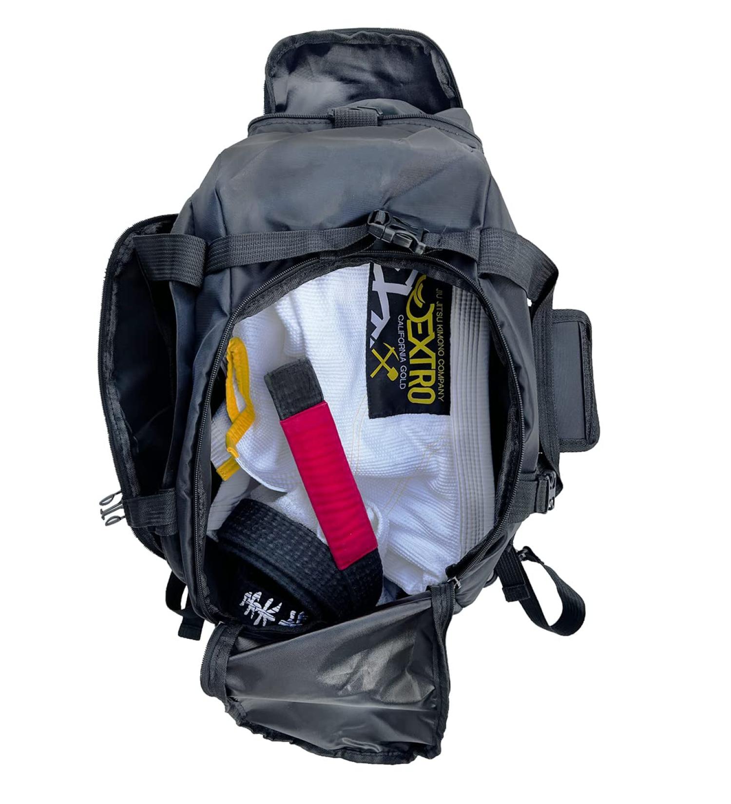 BJJ Gi Bag: All-In-One Convertible Duffel Backpack for Jiujitsu Kimono - Dextro Kimono Bag - Buy Online on GoSupps.com