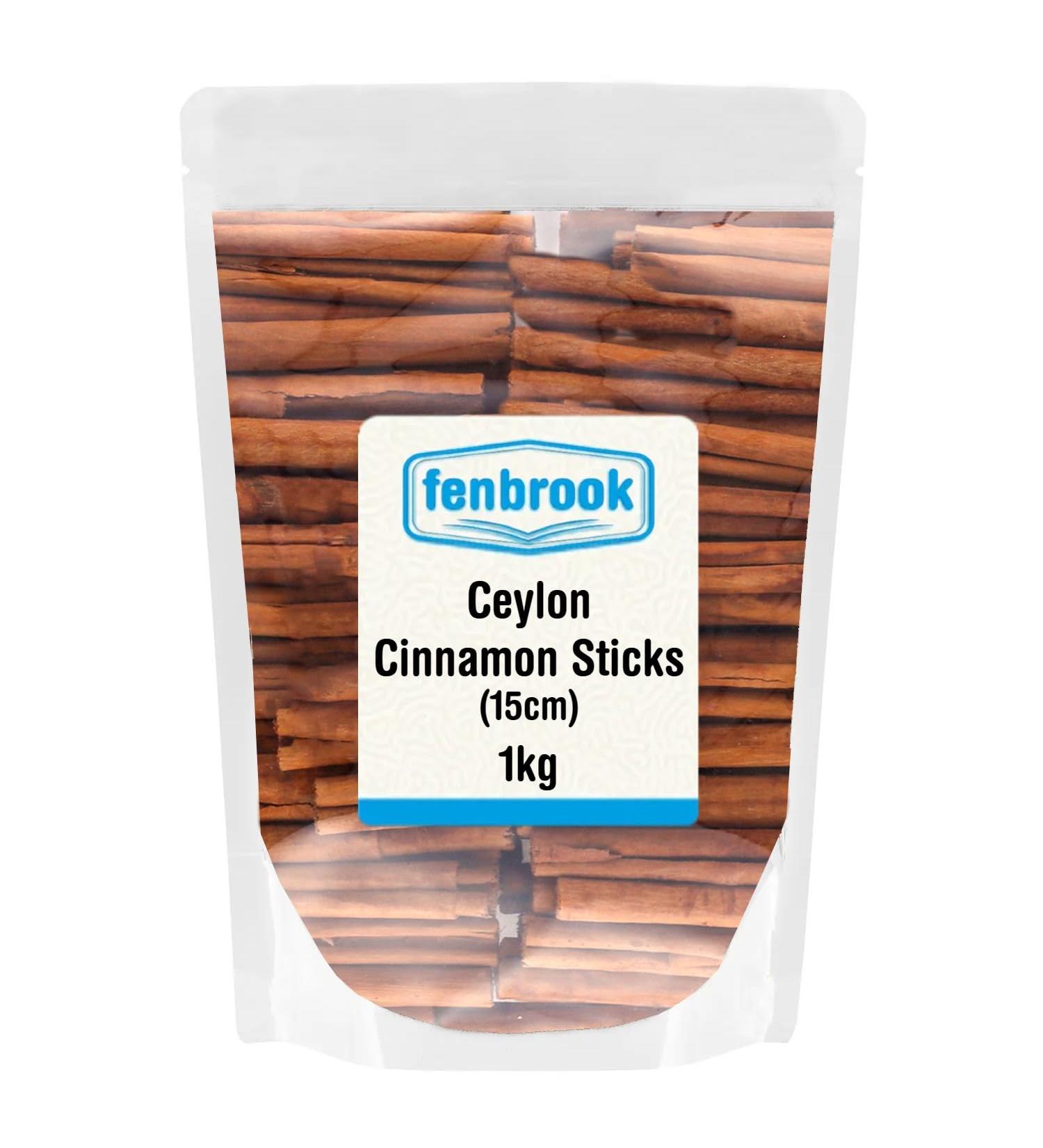 Ceylon Cinnamon Sticks (15cm) 1kg by Fenbrook
