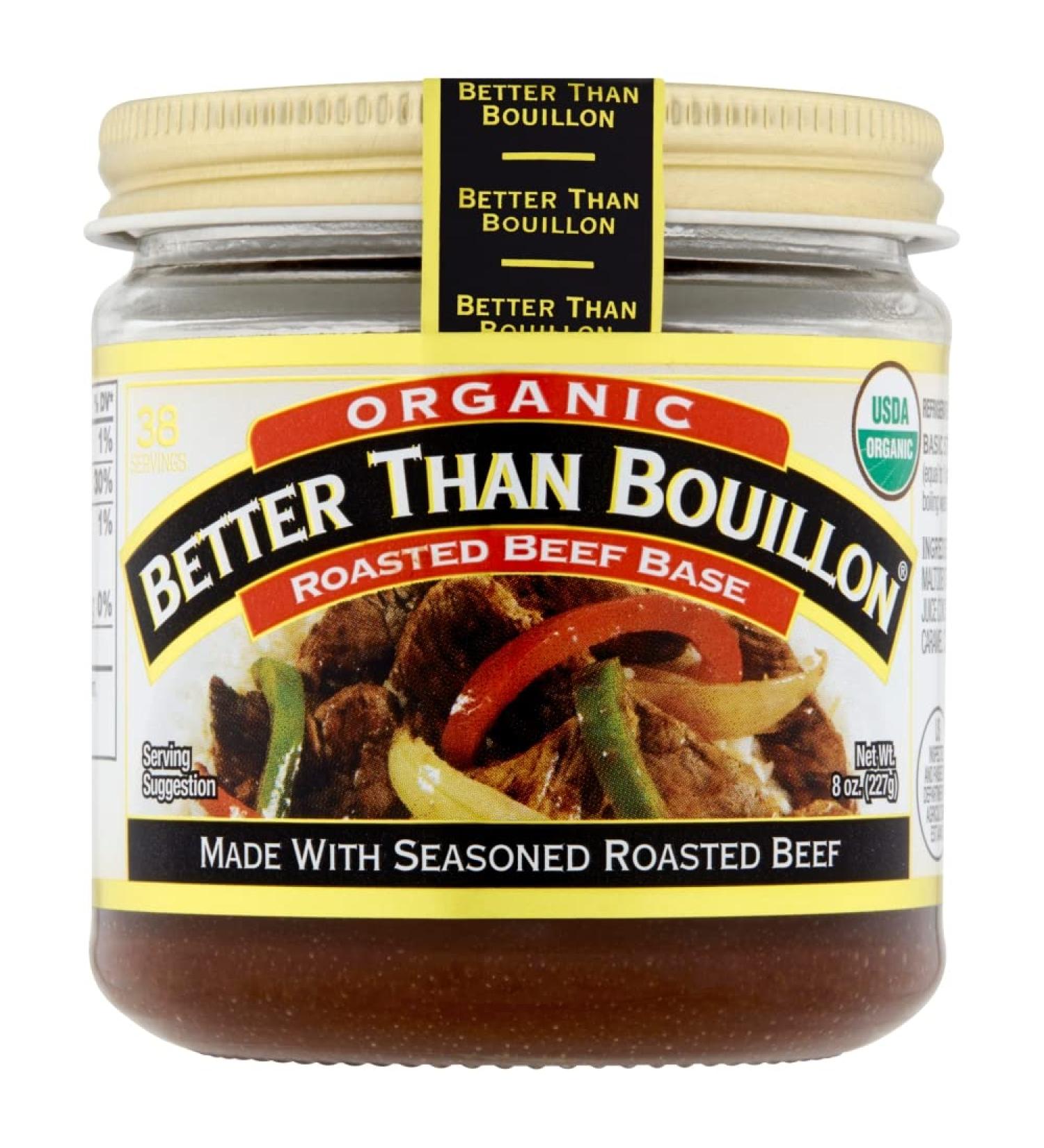 Organic Roasted Beef Better Than Bouillon Base - USDA Certified, 8 OZ - 38 Servings - Buy Online on GoSupps.com