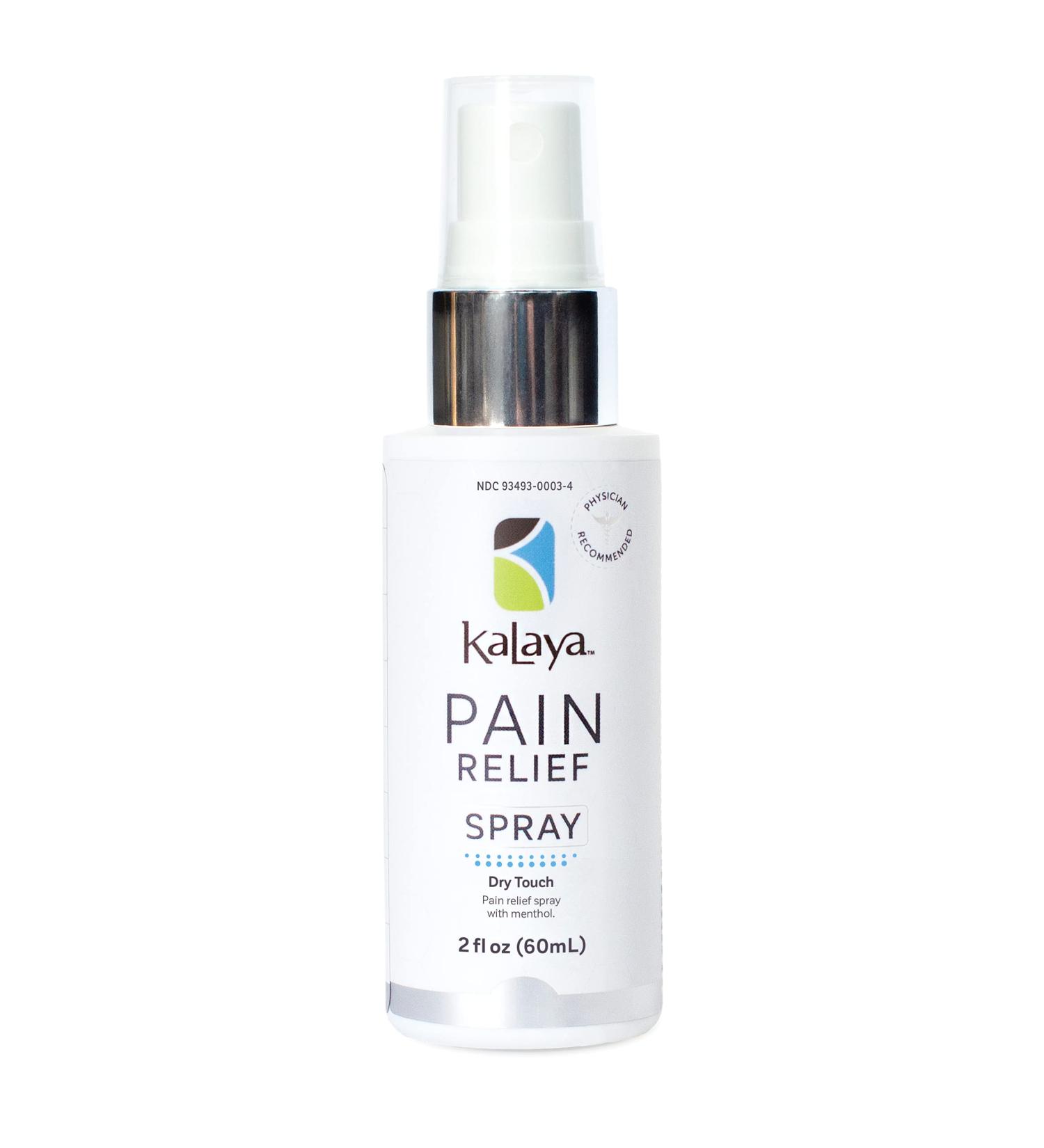Kalaya Pain Relief Spray - Fast-Acting Muscle Rub for Joint & Back Pain - Eucalyptus Menthol Camphor - 2 oz International Shipping Available - Buy Online on GoSupps.com