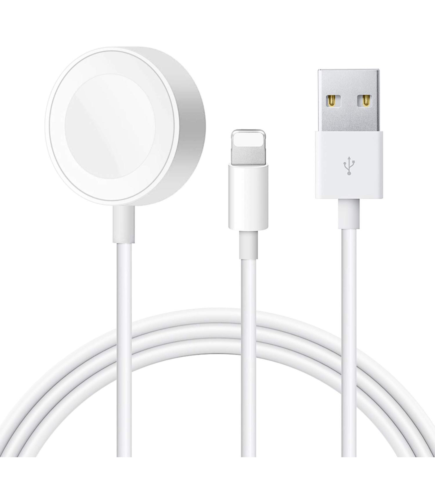 Apple MFi Certified Magnetic Charger Cable for Apple Watch and iPhone - 4.9 ft/1.5m - Compatible with Apple Watch Series and iPhone Models - USB Charging - Buy Online on GoSupps.com