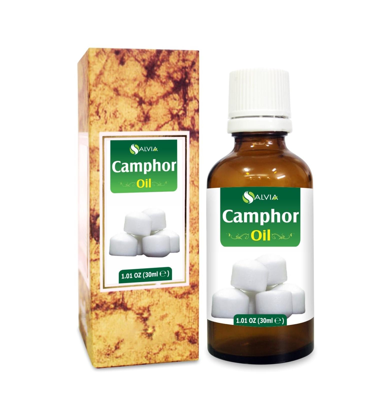 SALVIA Camphor Oil (Cinnamonutn camphora) 100% Natural Pure Undiluted Uncut Carrier Oil 30ml Camphor 30 ml (Pack of 1) - Buy Online on GoSupps.com