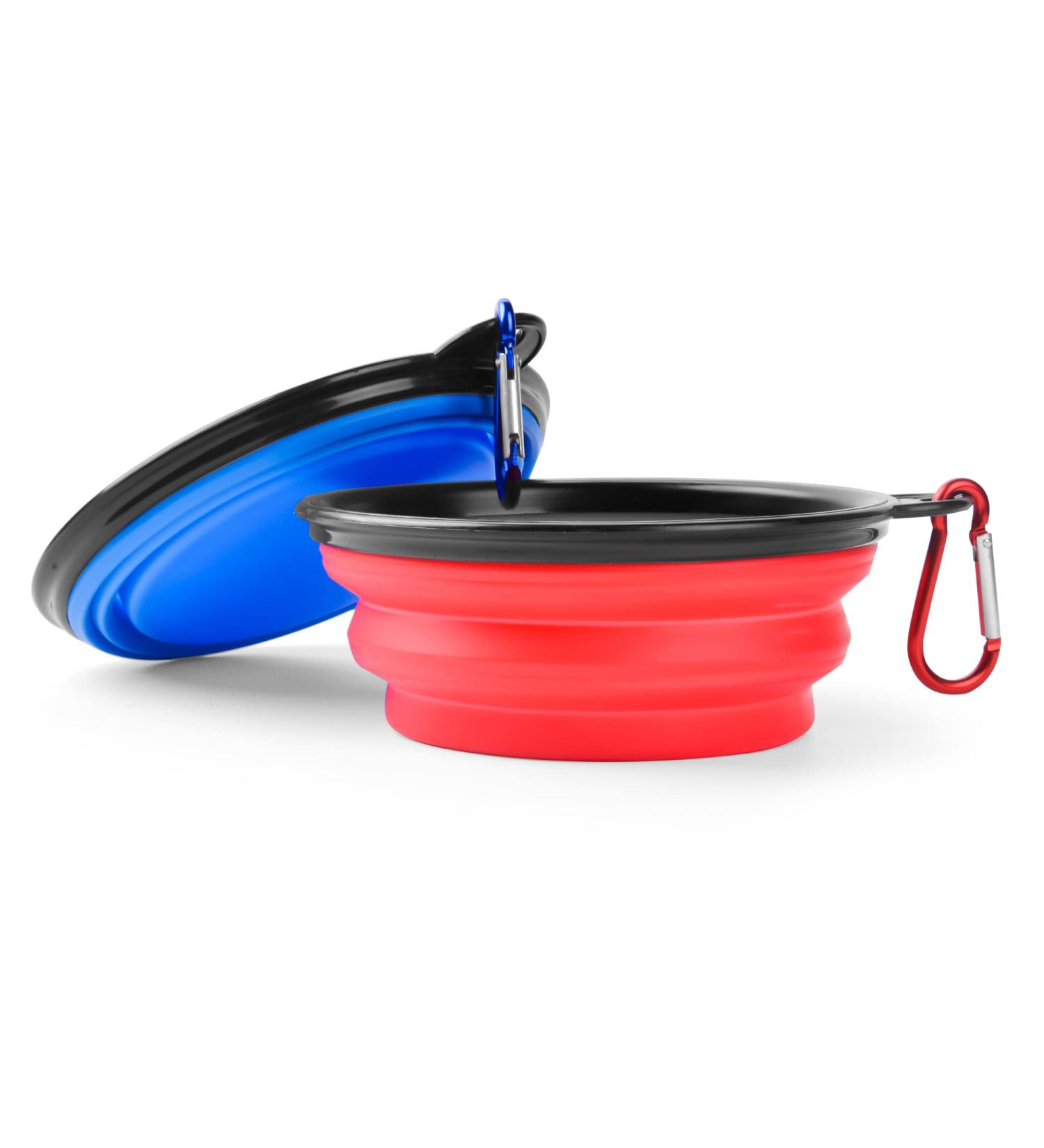 Zuofeng Reisenapf bowl for dogs and cats 2 sets foldable silicone dog bowl travel feed.