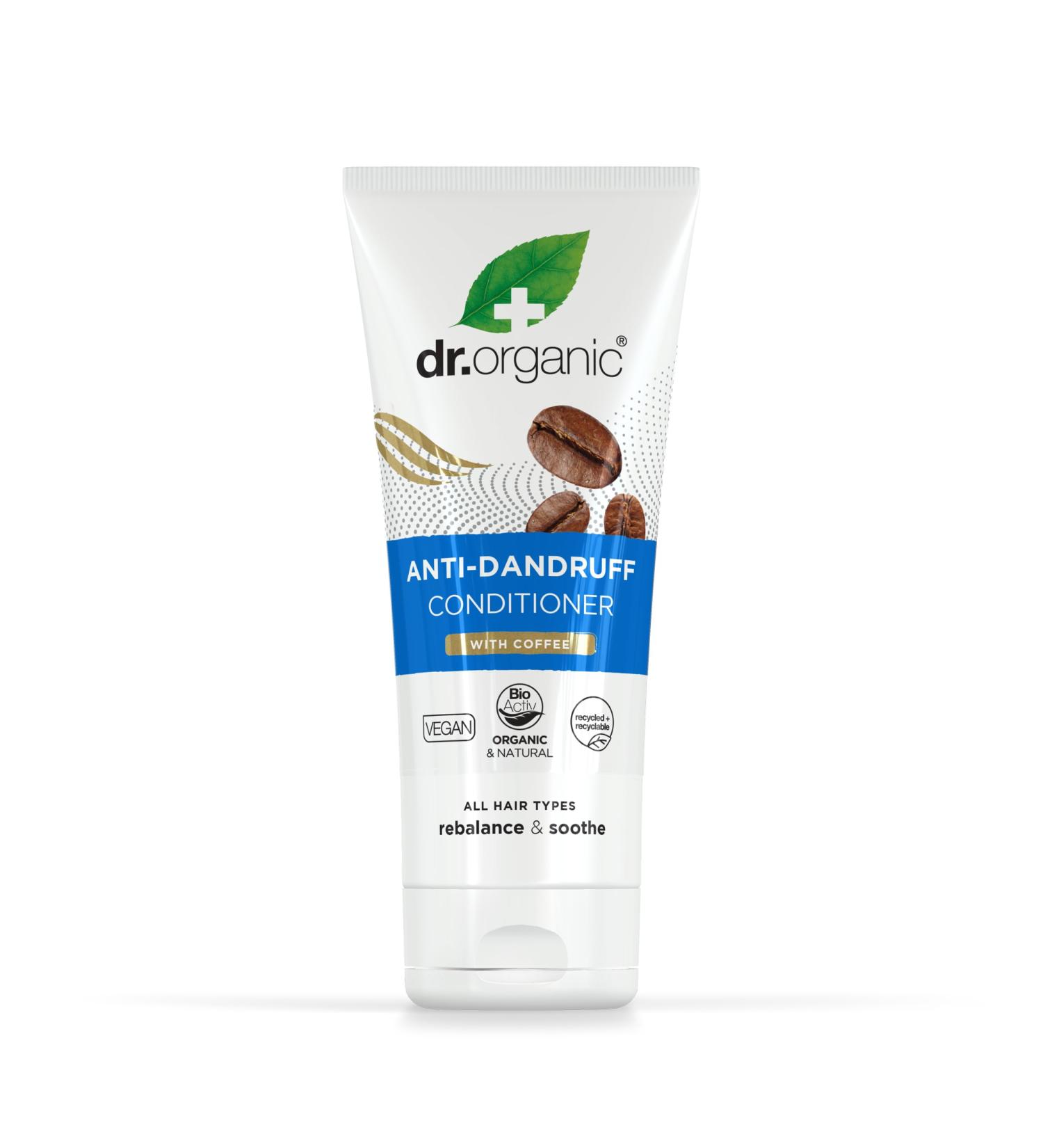 Dr. Organic Coffee Anti-Scales Conditioner 200ml | Vegan Paraben & SLS-Free | Healthy Scalp Care for Men & Women - Buy Online on GoSupps.com