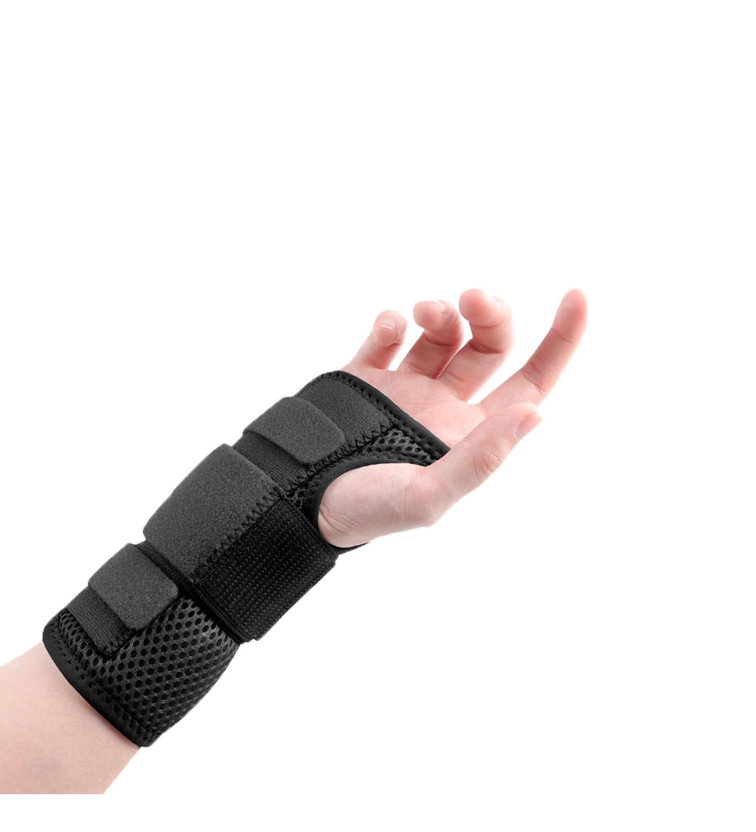 Buy Large Black Left Hand Thumb Splint & Wrist Brace for Carpal Tunnel Arthritis & Injuries - Hand Support for Pain Relief - Buy Online on GoSupps.com