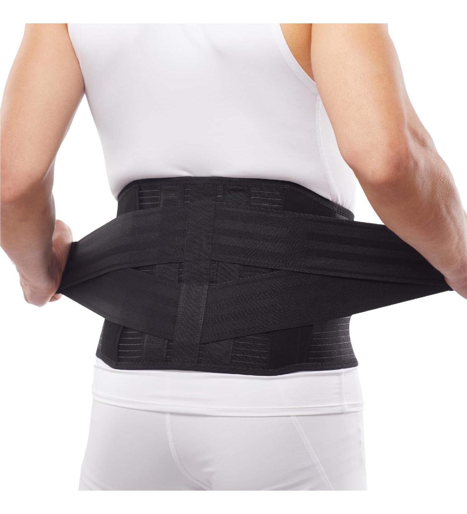 Premium Stabilizing Back Support Brace for Men & Women - Lumbar Pad for Pain Relief Injury Recovery & Rehabilitation (Small - Buy Online on GoSupps.com