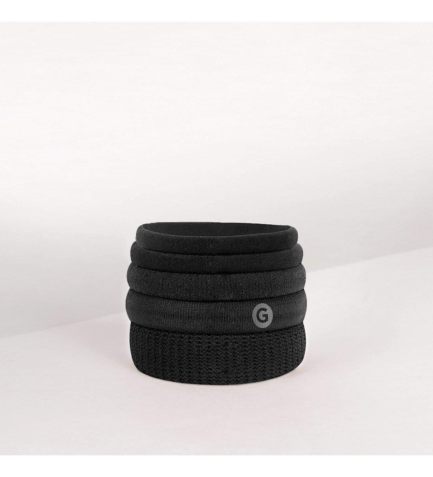 GIMME Bands Fitting Kit - Gentle Microfiber Hair Ties for Every Hair Type - Five Sizing Options for Perfect Fit - Black - Buy Online on GoSupps.com