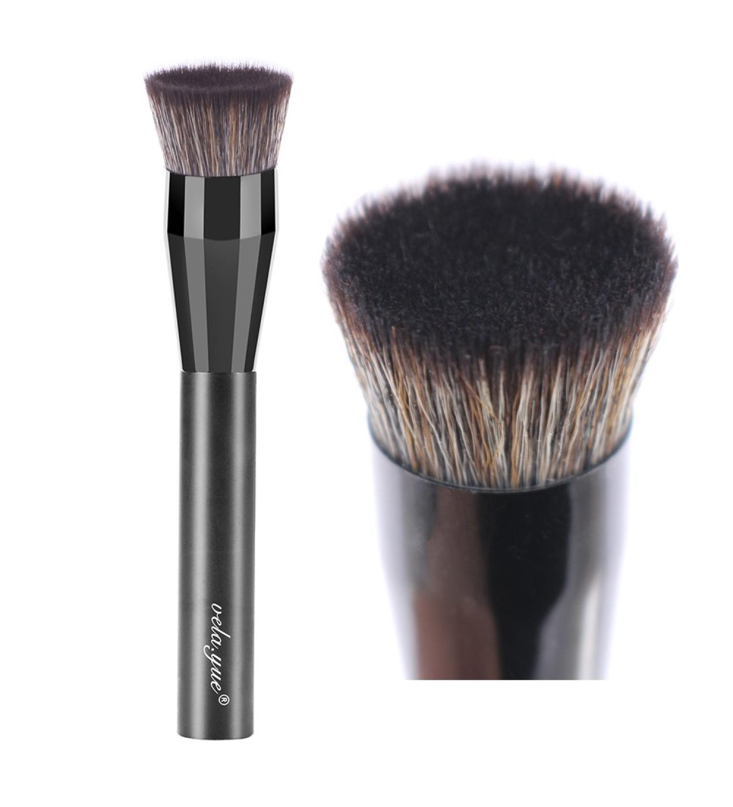 Vela.Yue Liquid Foundation Makeup Brush Perfecting Face Cream Crease Blending Buffing Make Up Applicator Concave Shape - Buy Online on GoSupps.com