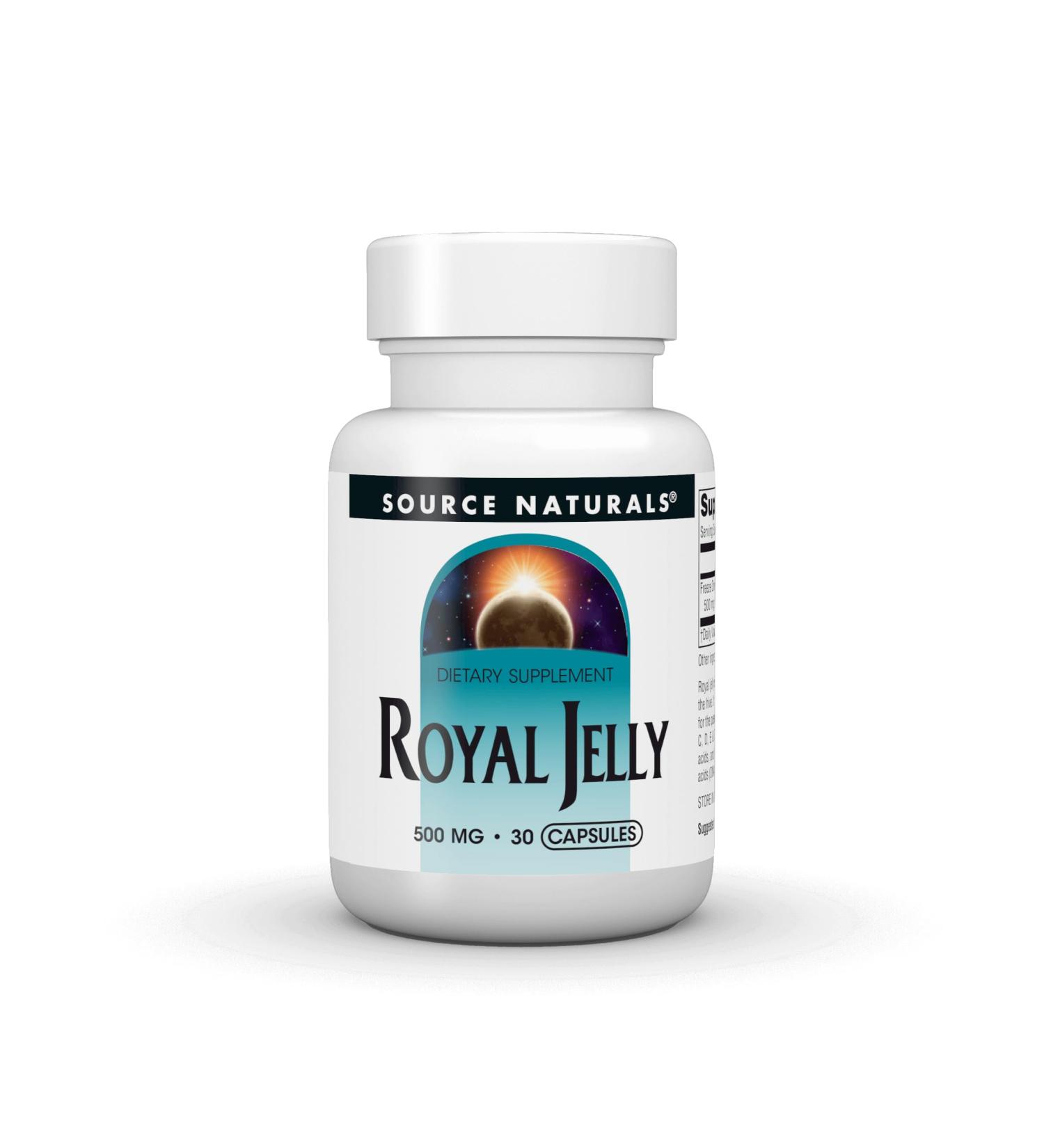 Source Naturals Royal Jelly - 500mg - 30 Capsules 30 Count (Pack of 1) - Buy Online on GoSupps.com