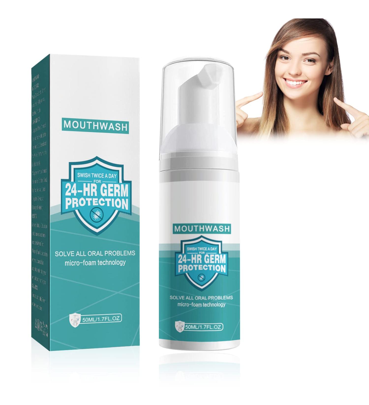 Natural Foam Toothpaste | Baking Powder Tooth Whitening Foam | Oral Care & Mouthwash Replacement - Buy Online on GoSupps.com