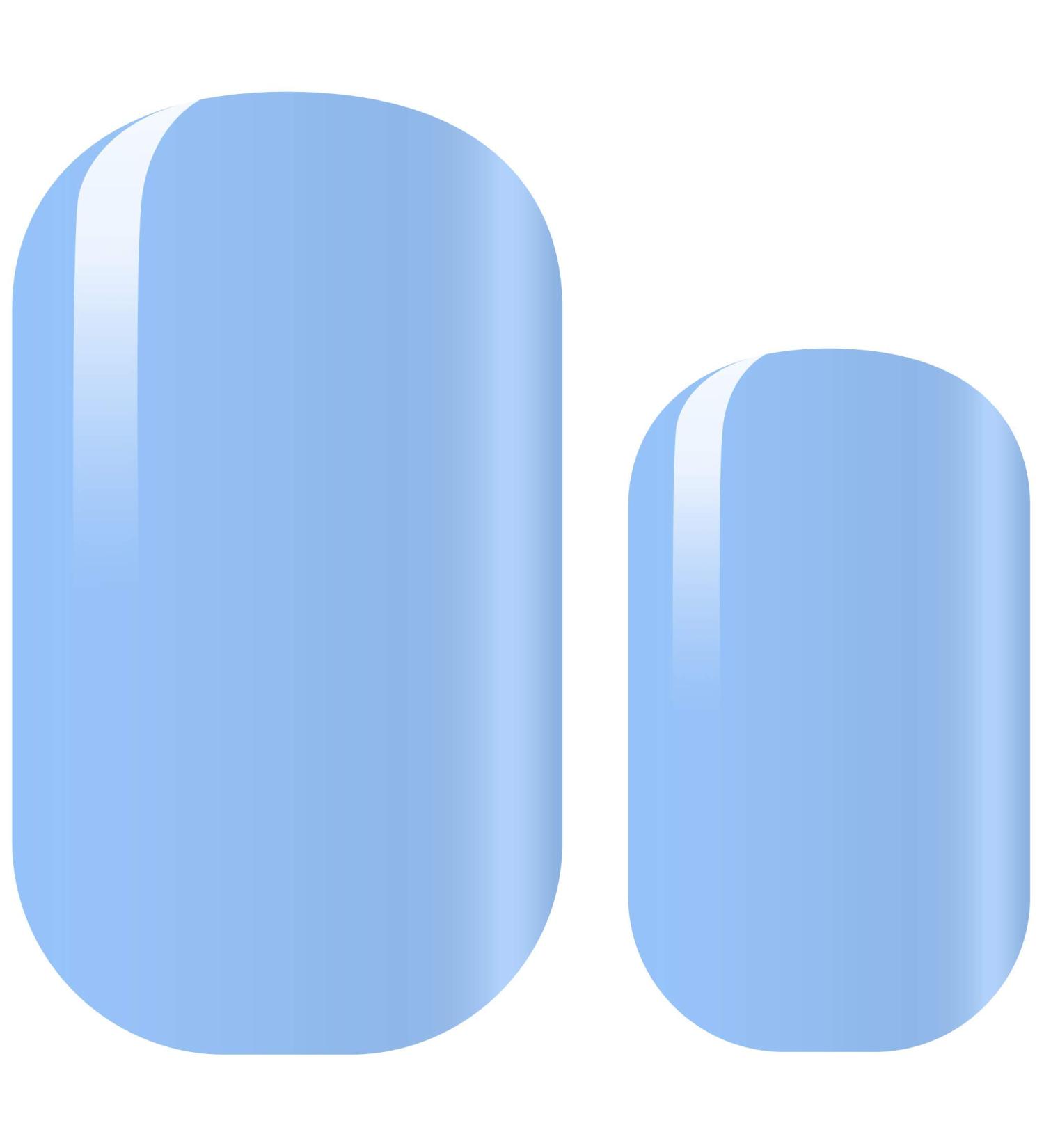 AVOA Beauty Nail Foil - Baby Blues Pastel Nail Wraps | Long-Lasting Self-Adhesive Nail Art | 16 Thin Designs for Easy Application - Buy Online on GoSupps.com