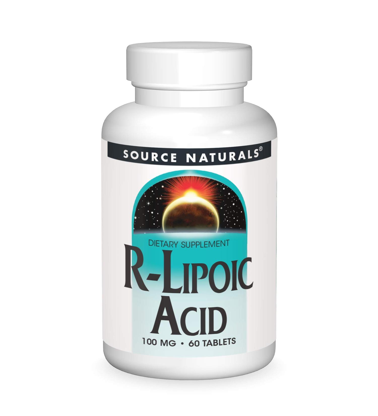 Source Naturals R-Lipoic Acid 100 mg - 60 Tablets for Antioxidant Support - Buy Online on GoSupps.com