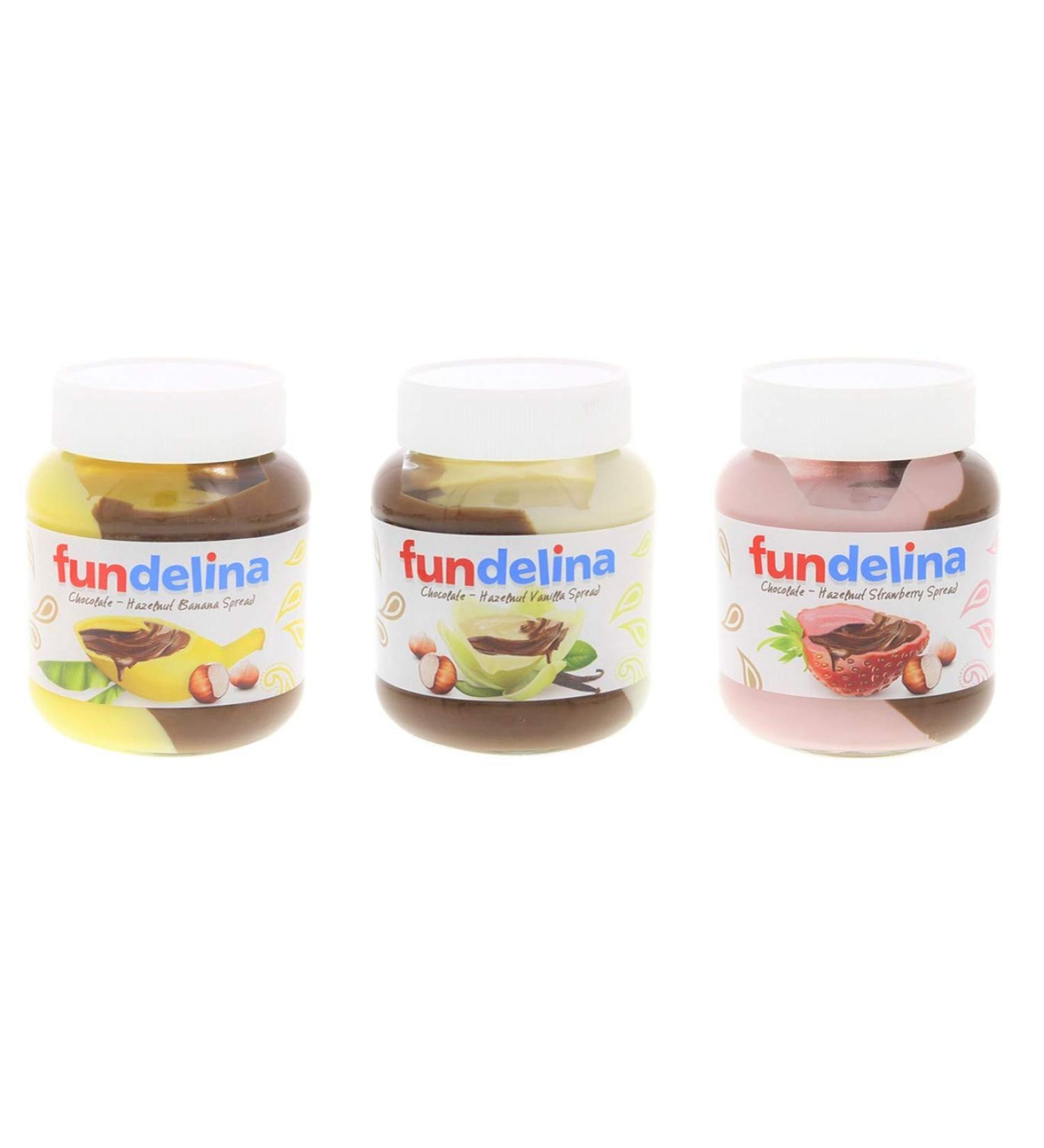 Fundelina Chocolate Hazelnut Banana  Vanilla & Strawberry Spread Bundle Pack 368g  3 Pack Bundle 3 Pack - Buy Online on GoSupps.com