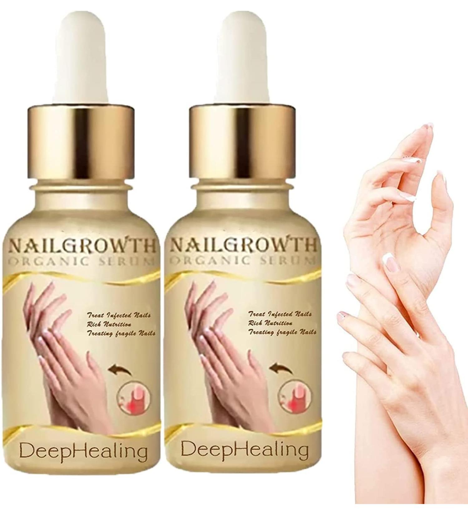 NailGrowth DeepHealing Organic Serum NailGrowth Serum Reconstrux Nail Growth Nailgro Intense 7 Days Nail Growth And Strengthening Serum Suitable for Damaged & Discolored Nails (2pcs) - Buy Online on GoSupps.com