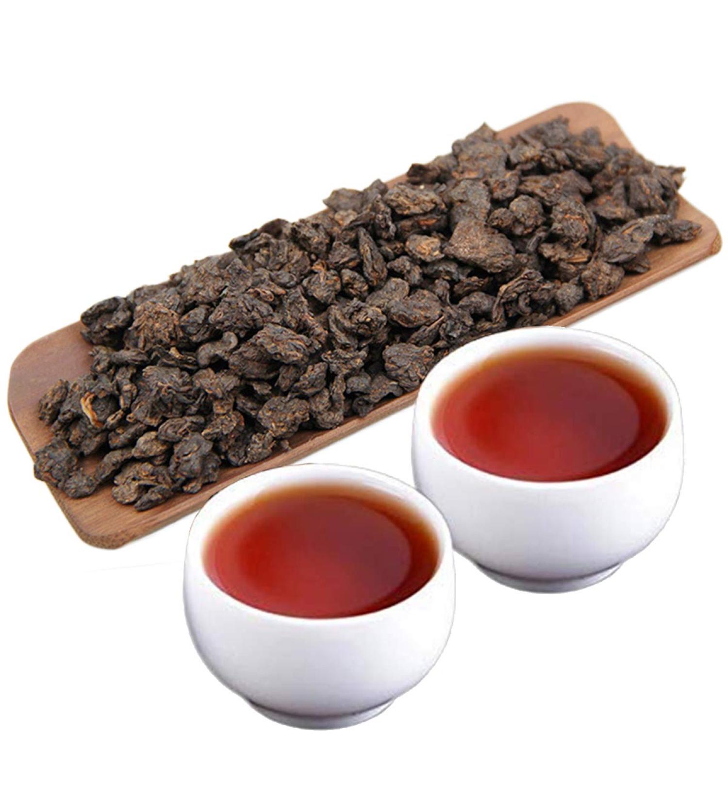 HELLOYOUNG 250g de th Pu'er aux fossiles du Yunnan th vert chinois original de fabrication traditionnelle naturel et sans additifs cors  - Buy Online on GoSupps.com