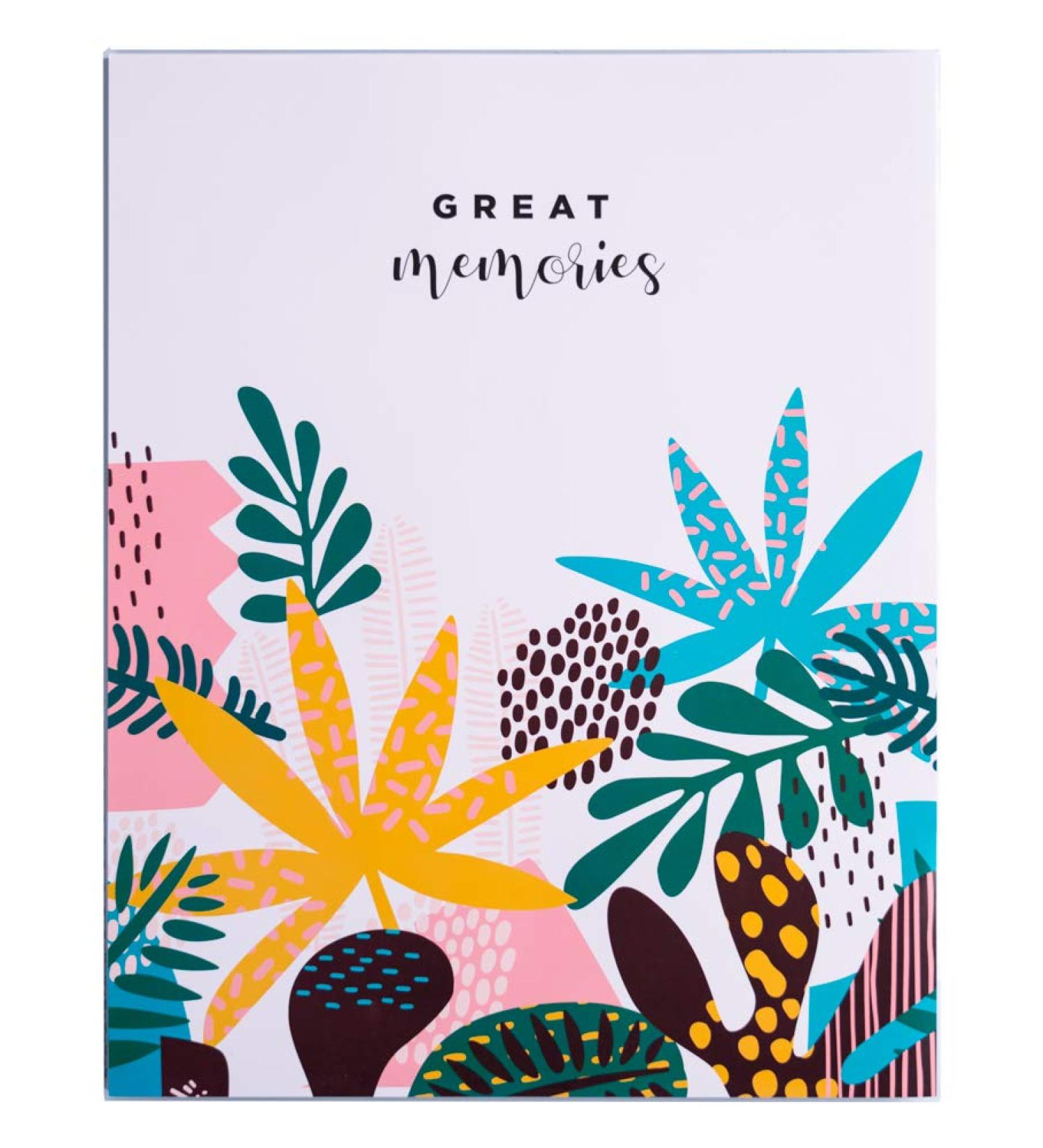 Grupo Erik Official Abstract Tropics Photo Album - 8x5 Photo Album / 13x20 cm - Family Photo Album 96 Pockets - Friend Gifts Flower Gifts - Photo Albums 8x5 96 photos - Photo Album Slip In - Buy Online on GoSupps.com