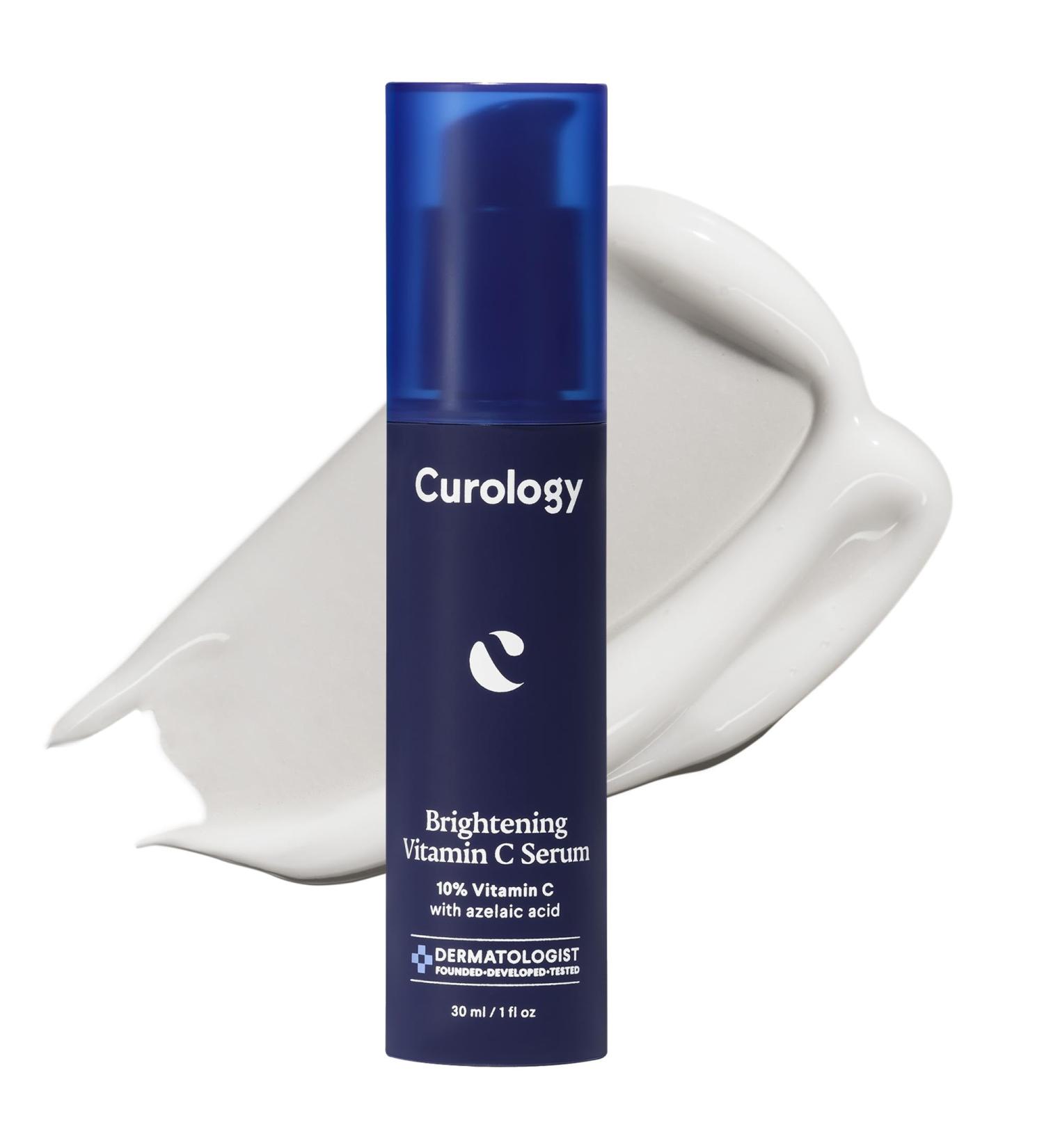 Curology Brightening Vitamin C Serum - 10% Vitamin C & Azelaic Acid for Even Skin Tone Smooth Texture & Redness Relief - 1 fl oz - Buy Online on GoSupps.com