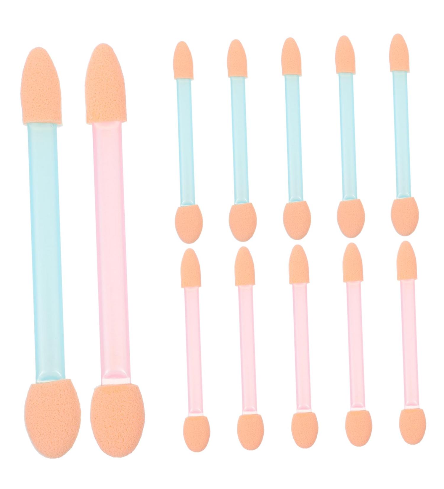 BELLIFFY 24pcs Eye Shadow Applicator Cosmetic Eye Brushes Double Head Eyeshadow Brush Eyeshadow Sponge Brush - Buy Online on GoSupps.com