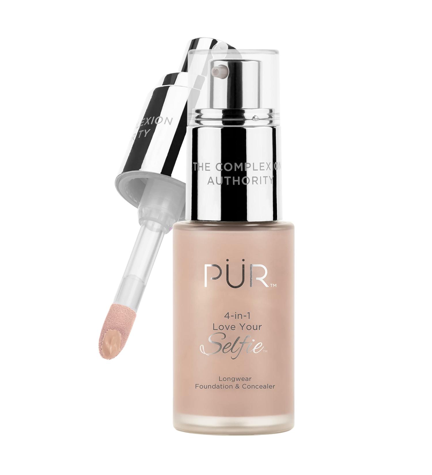 R MINERALS 4-in-1 Love Your Selfie Longwear Foundation & Concealer - Full Coverage Liquid Foundation | Hydrating & Cruelty Free - Buy Online on GoSupps.com