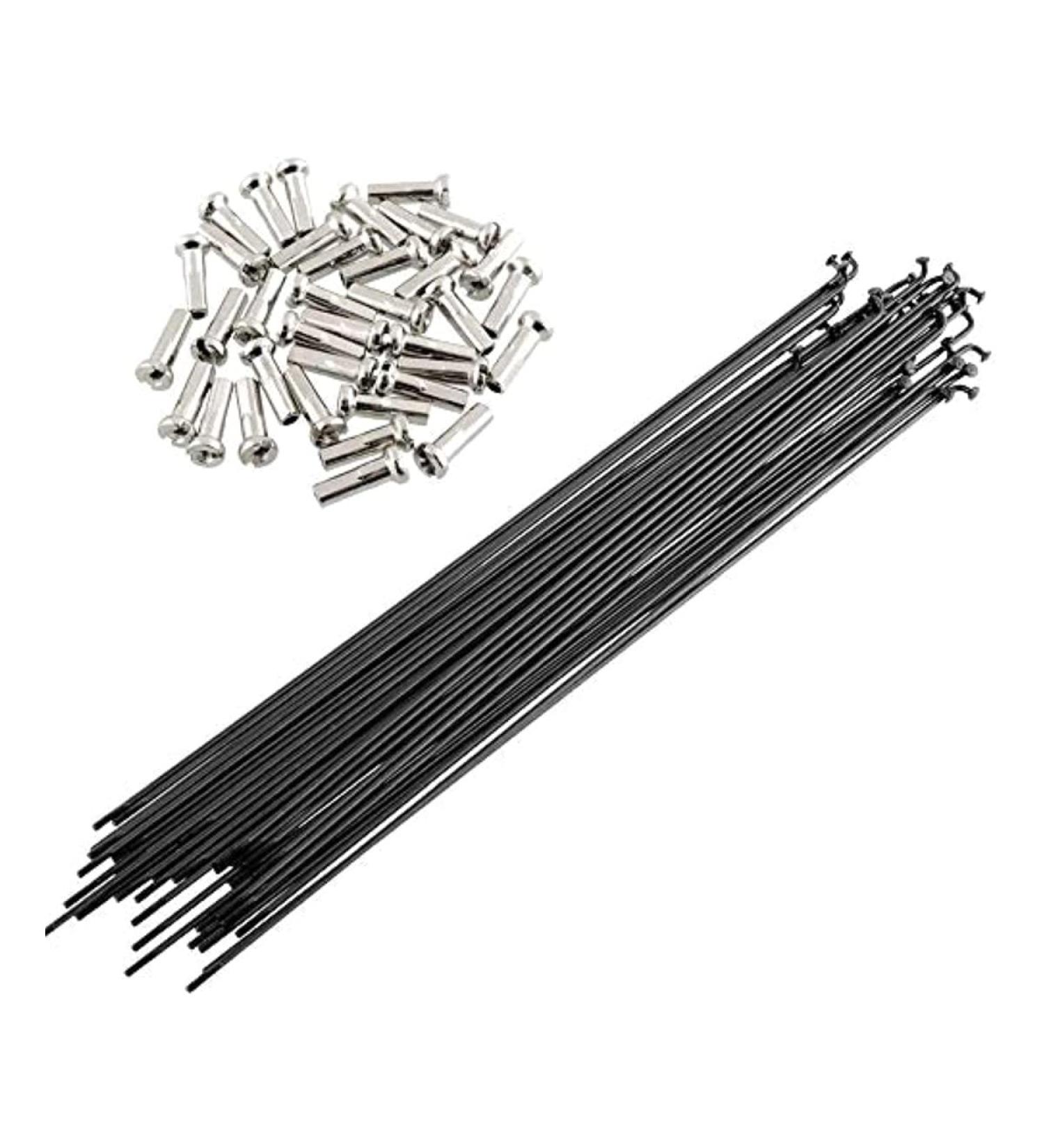 SENQI 36pcs 14G J Bend Steel Bicycle Spokes 170mm-290mm with Nipples - 286mm - Buy Online on GoSupps.com