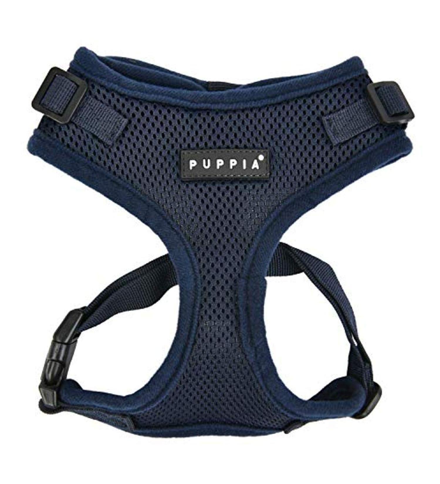 Puppia Ritefit Dog Harness for Small to Medium Dogs - Adjustable & Soft | Atani Train Crockery for Puppies - Navy XL - Buy Online on GoSupps.com