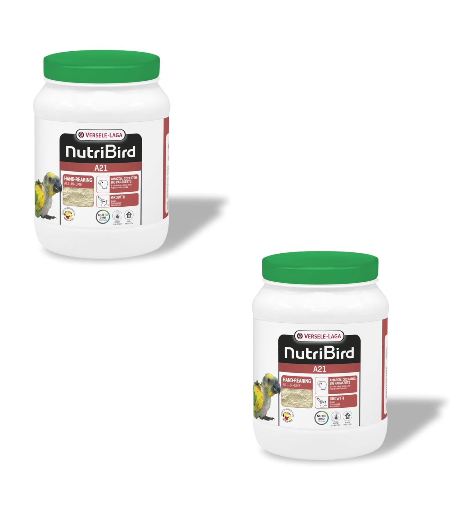 Versele-Laga NutriBird A21 | Double Pack | 2 x 800 g | Food for Hand Rearing Birds | to Support a Development - Buy Online on GoSupps.com
