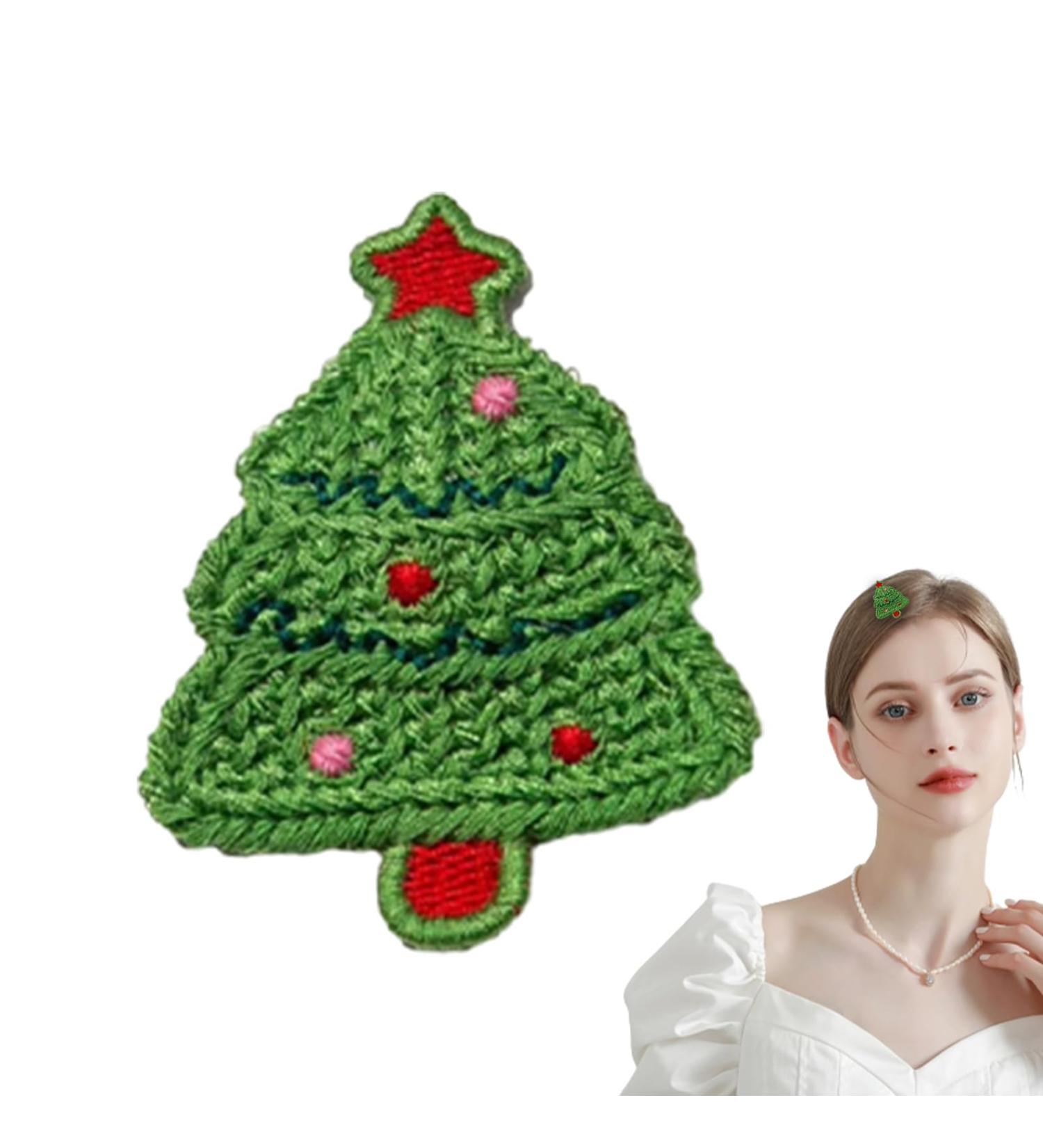 Knitted Hair Clips | Decorative Cartoon Barrettes - Soft Hair Accessories for Daily Life Dating Travel Cute Hair Pins for Stage Show Tiaowei Tree - Buy Online on GoSupps.com