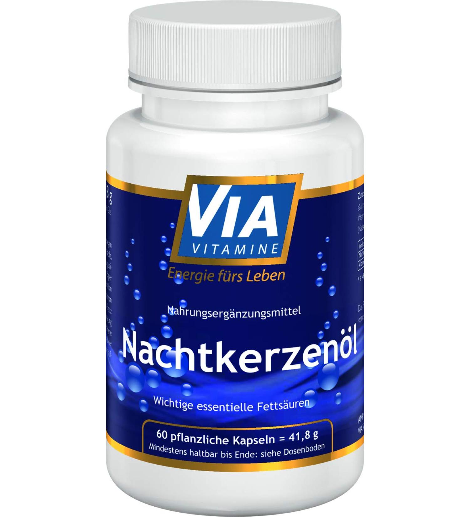 Nighting cup oil 500mg 60 capsules linolenic acid gamma linolenic acid GLA natural vitamin E alpha linolenic acid cold pressed premium quality from Germany