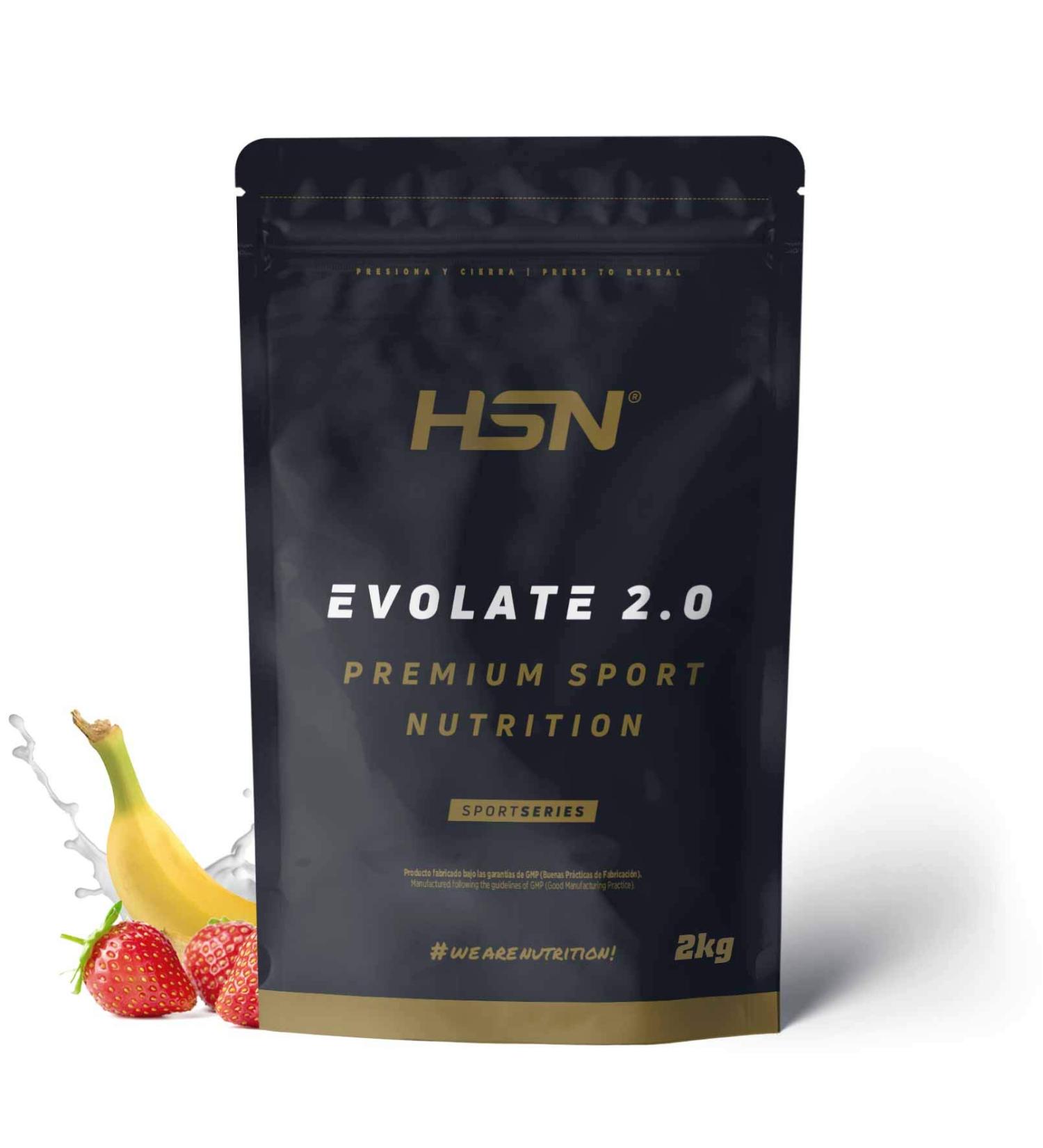  HSN HSN Evolate 2.0 Whey Protein Isolate | Strawberry Banana Flavour 2kg 67 Takes Per Container | Whey Protein Isolate CFM + Digestive Enzymes | Non-GMO Vegetarian Gluten & Soy Free - Buy Online on GoSupps.com