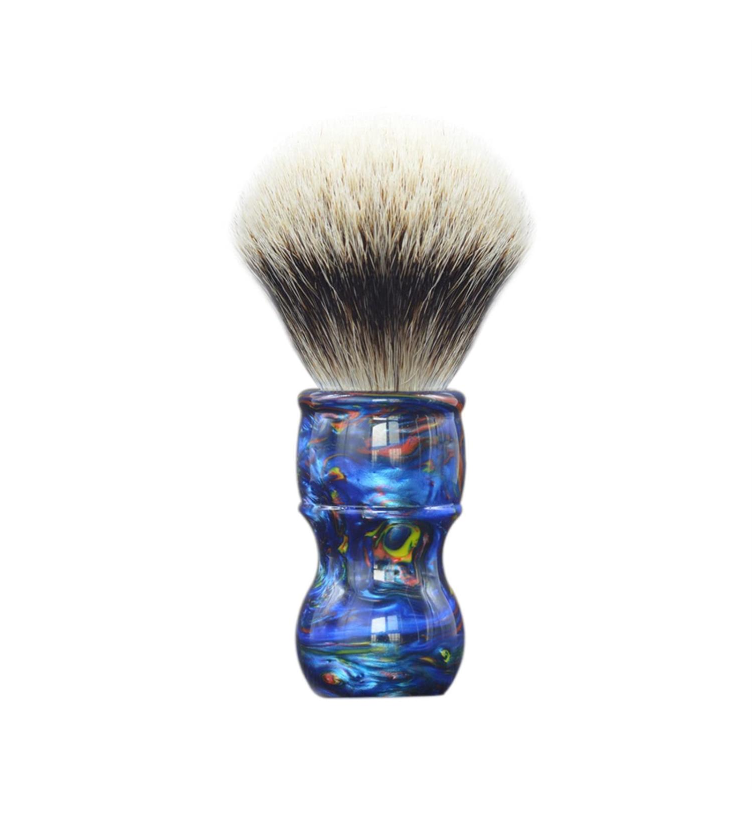 AnSafe Handmade Compact Shaving Brush - Pure Badger Hair Beard Foam Brush with Resin Handle | Best Wet Shaving Experience - Buy Online on GoSupps.com