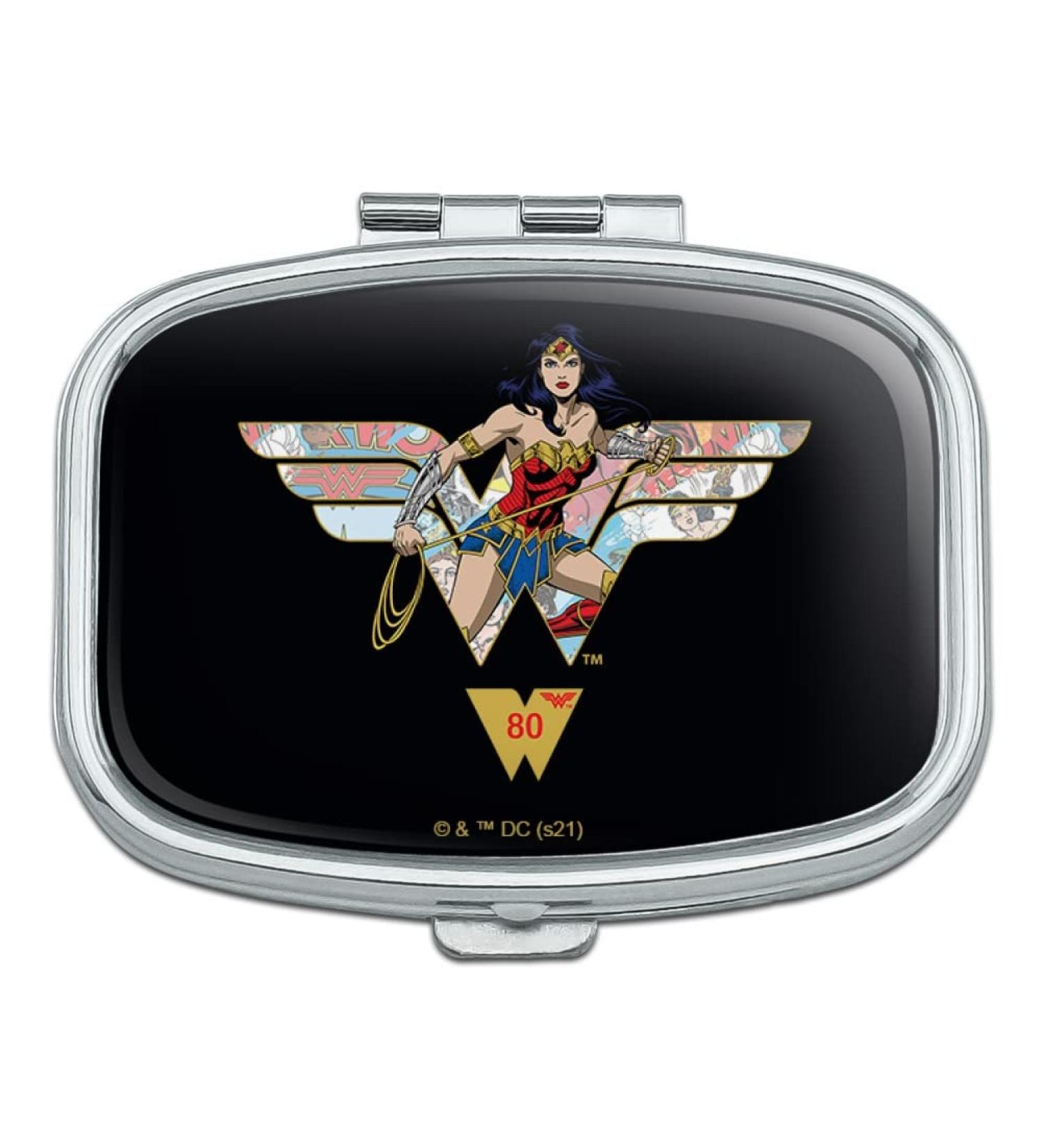 Buy Wonder Woman 80th Collage Logo Rectangle Pill Case | Unique Trinket Gift Box - International Shipping Available - Buy Online on GoSupps.com