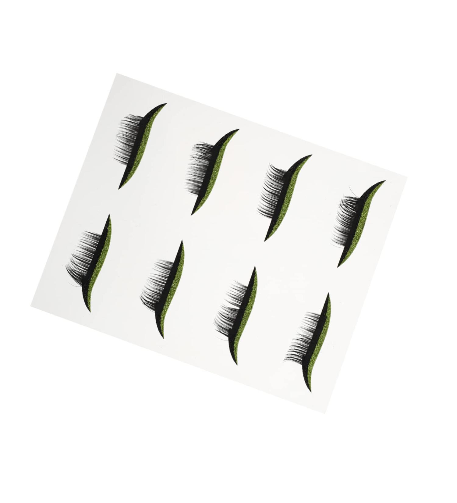 Outanaya 4 pairs Up Women Tape Tools Eyelash Eyeliner Self-adhesive Shiny Decals Pencils Temporary Adhesive 4x1.5cm As Shown - Buy Online on GoSupps.com