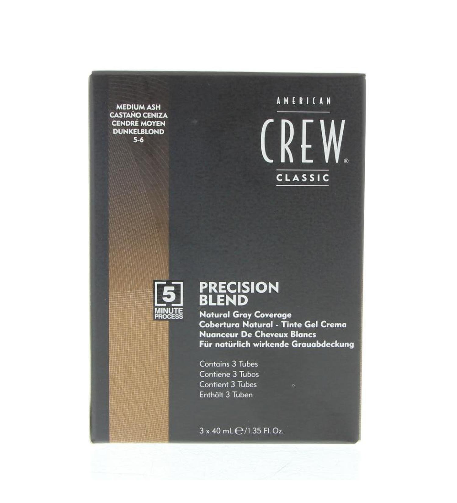 American Crew Precision Colour - 5-6 Medium Ash (3x40ml)