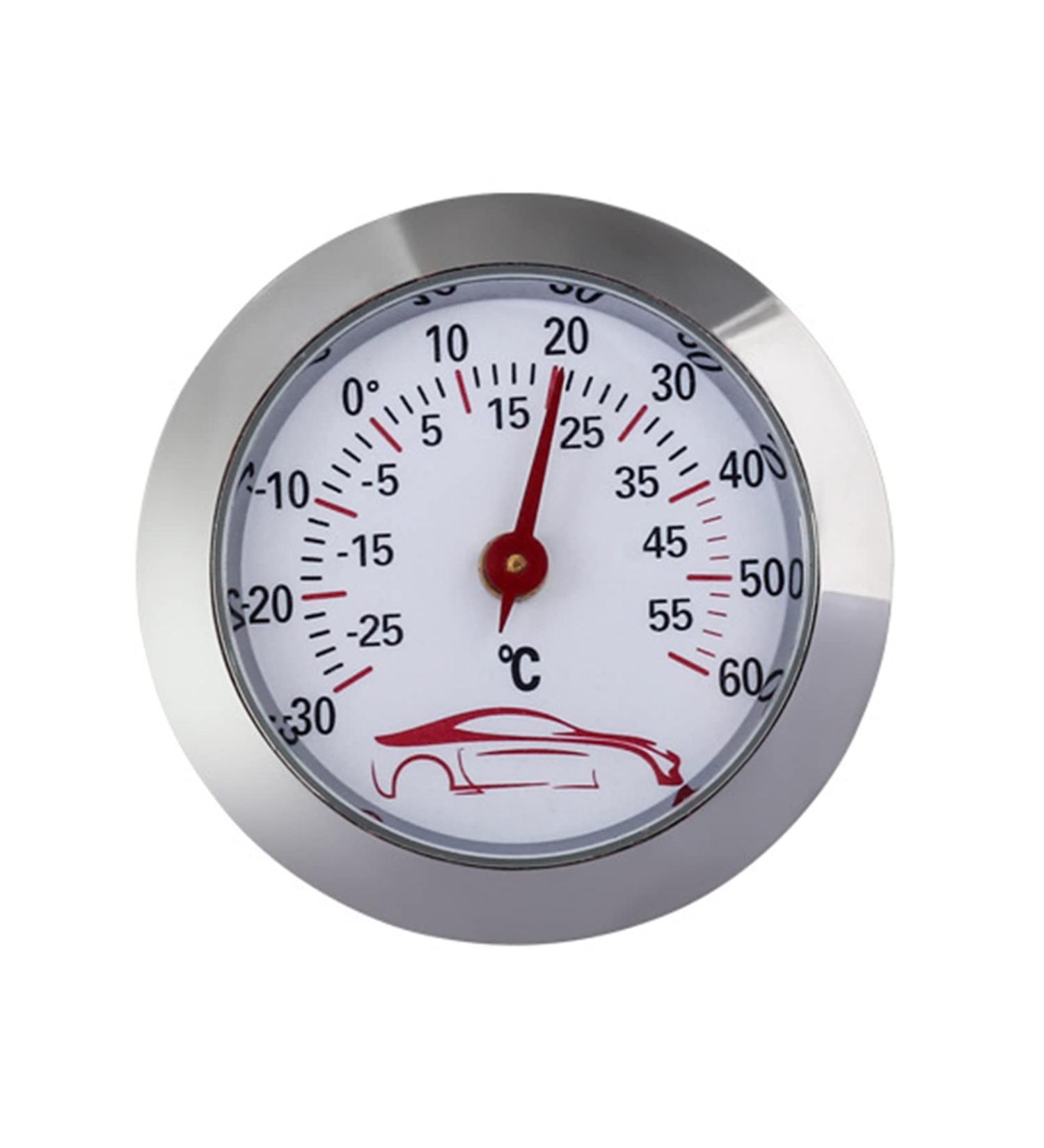 Sakeiou Mini Car Thermometer -30 to 60 | 43mm Round Dial Analog Temperature Tester for Vehicles - Buy Online on GoSupps.com