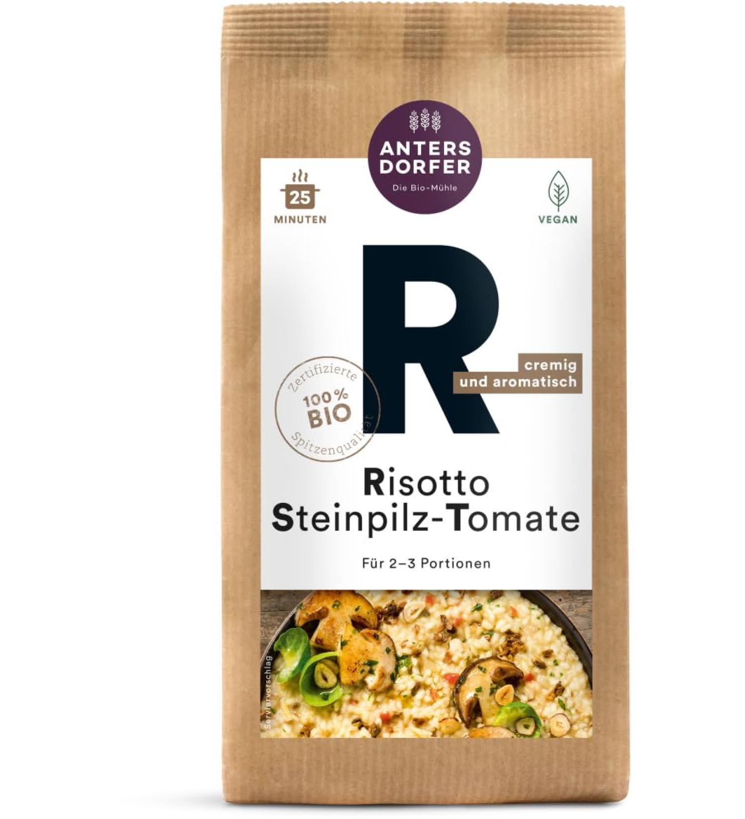 Antersdorfer - Die Bio-M h Antersdorfer - Die Bio-M h Bio Risotto Lot de 2 tomates de champignons 150 g