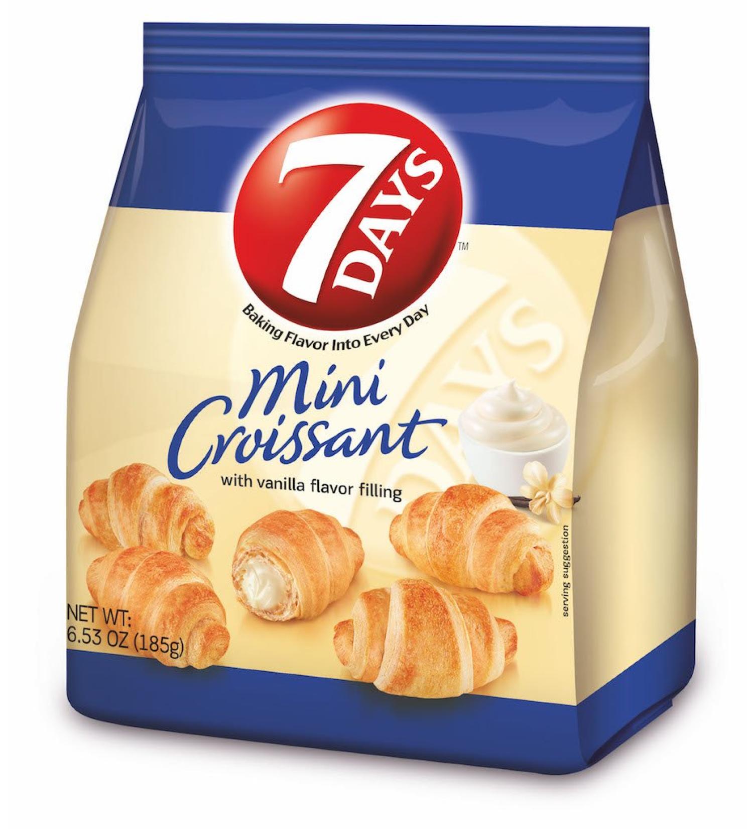 7Days Mini Croissant Vanilla Filling, Single Bag, by 7 Days
